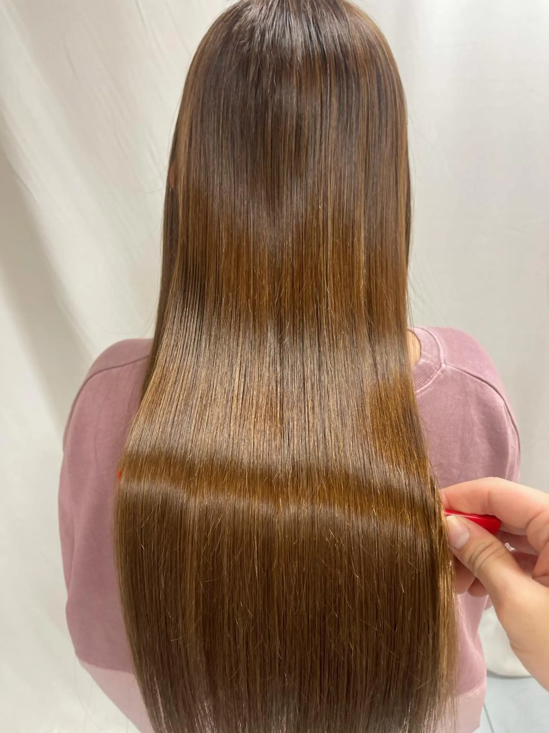 セミロング パーマ トリートメント 髪質改善/縮毛矯正 /ブリーチ矯正/岡部のヘアスタイル