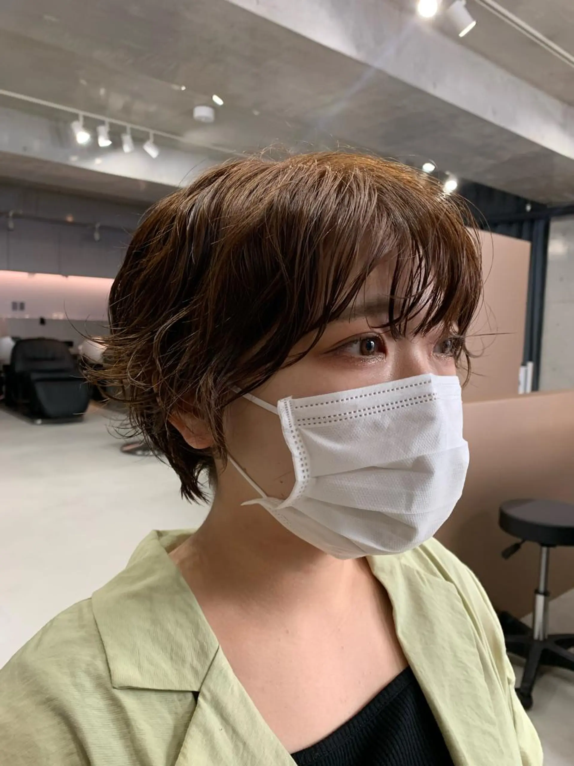 ショート パーマ ボブパーマコテ巻き風 パーマNo1深江秀平のヘアスタイル