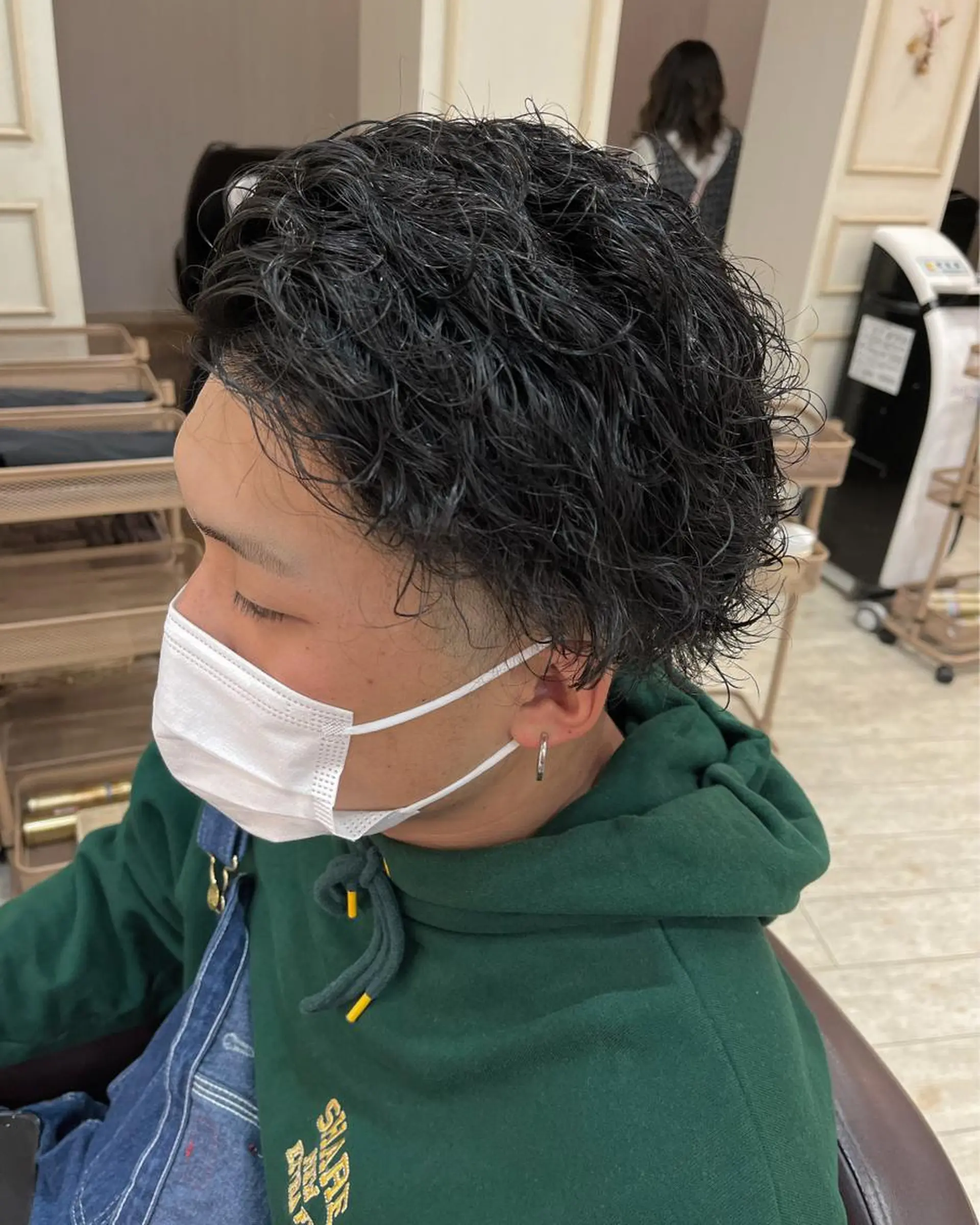ショート パーマ メンズ サソウ ユリエ🥥のヘアスタイル