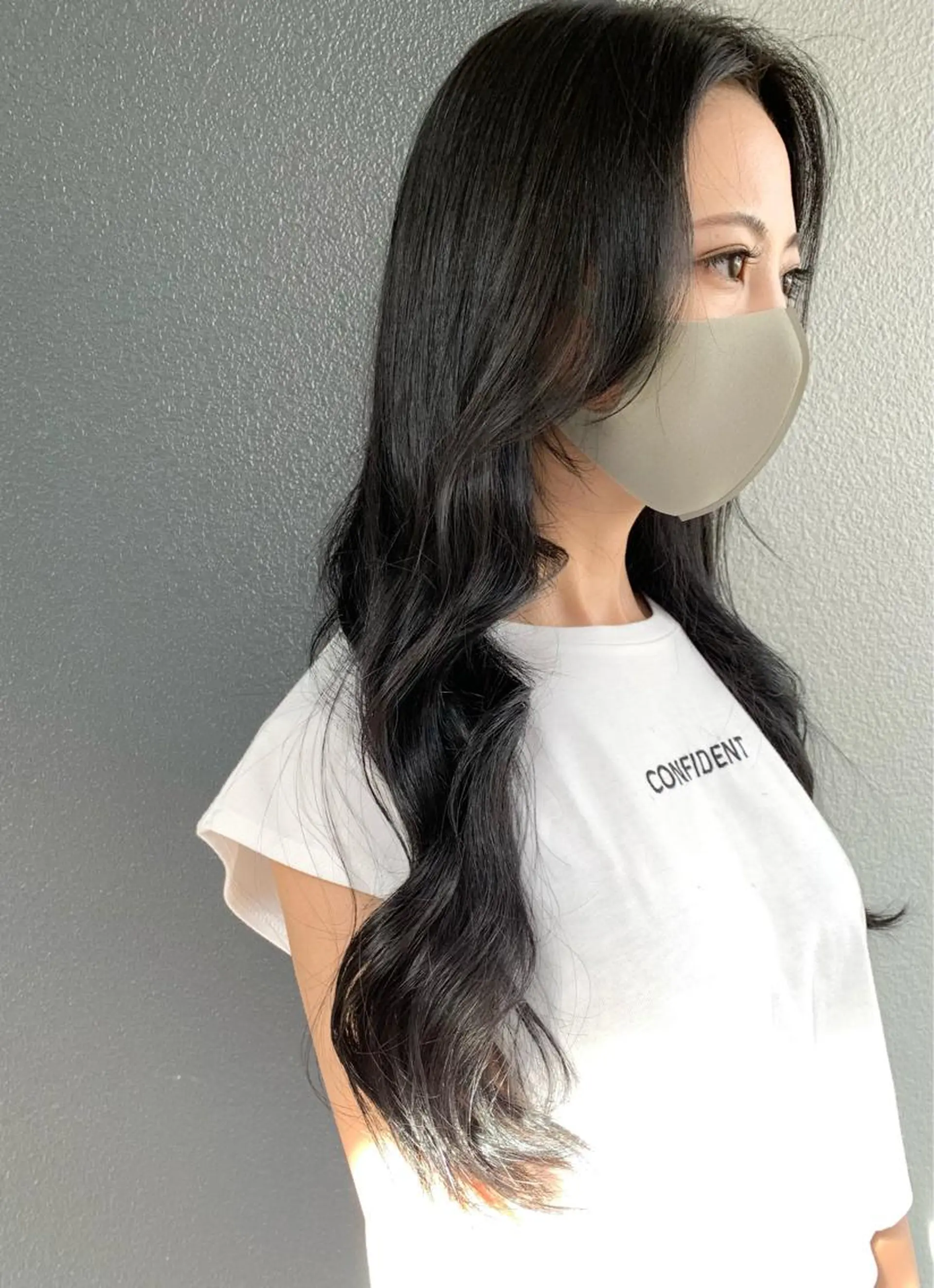 ロング カラー 顔周りカット カット ヘアカラー 樫原裕二/レイヤー カット/透明感カラーのヘアスタイル