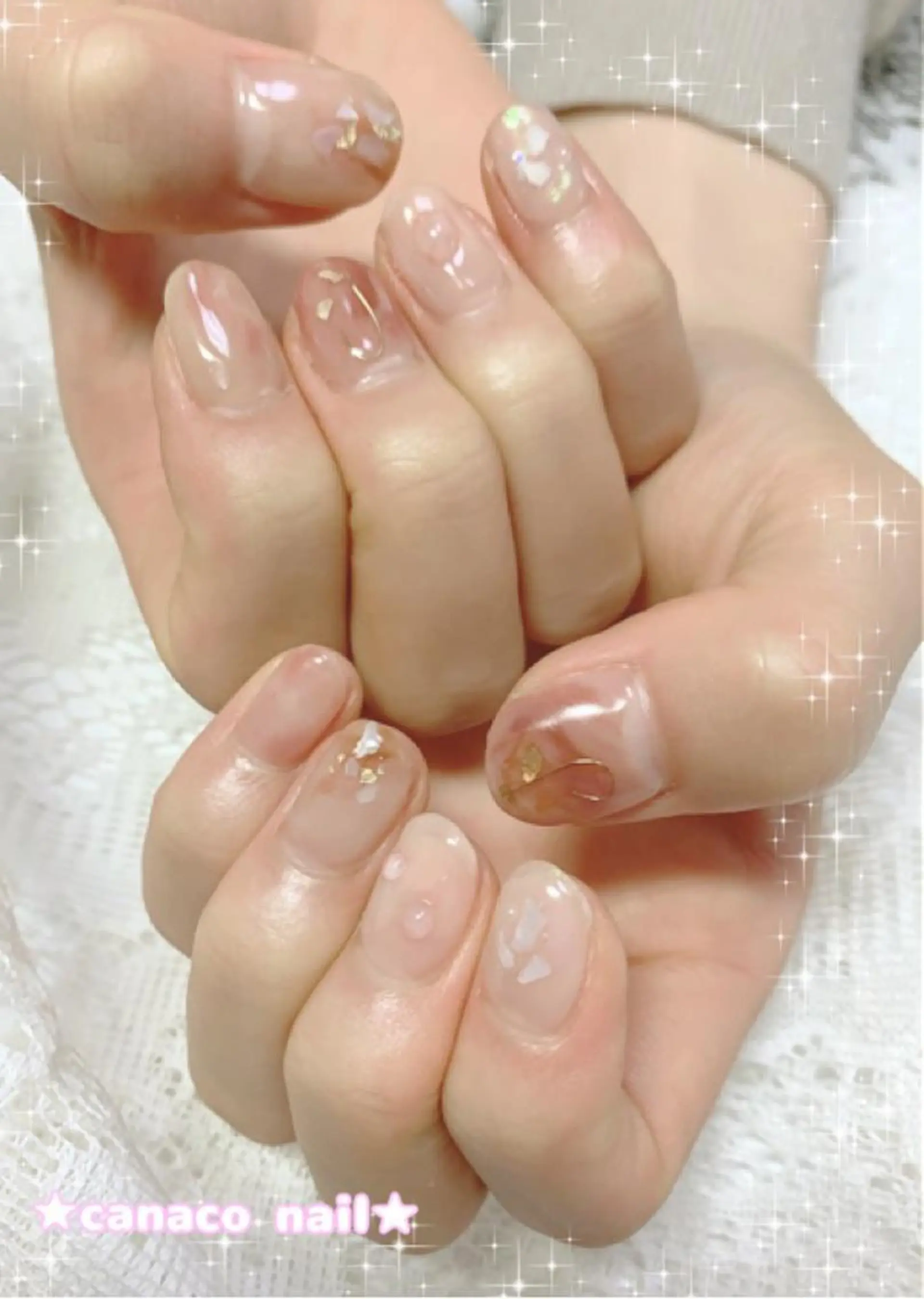 ネイル ニュアンスネイル ハンドネイル ハンドケア ベテランネイル cnc nailのネイルデザイン