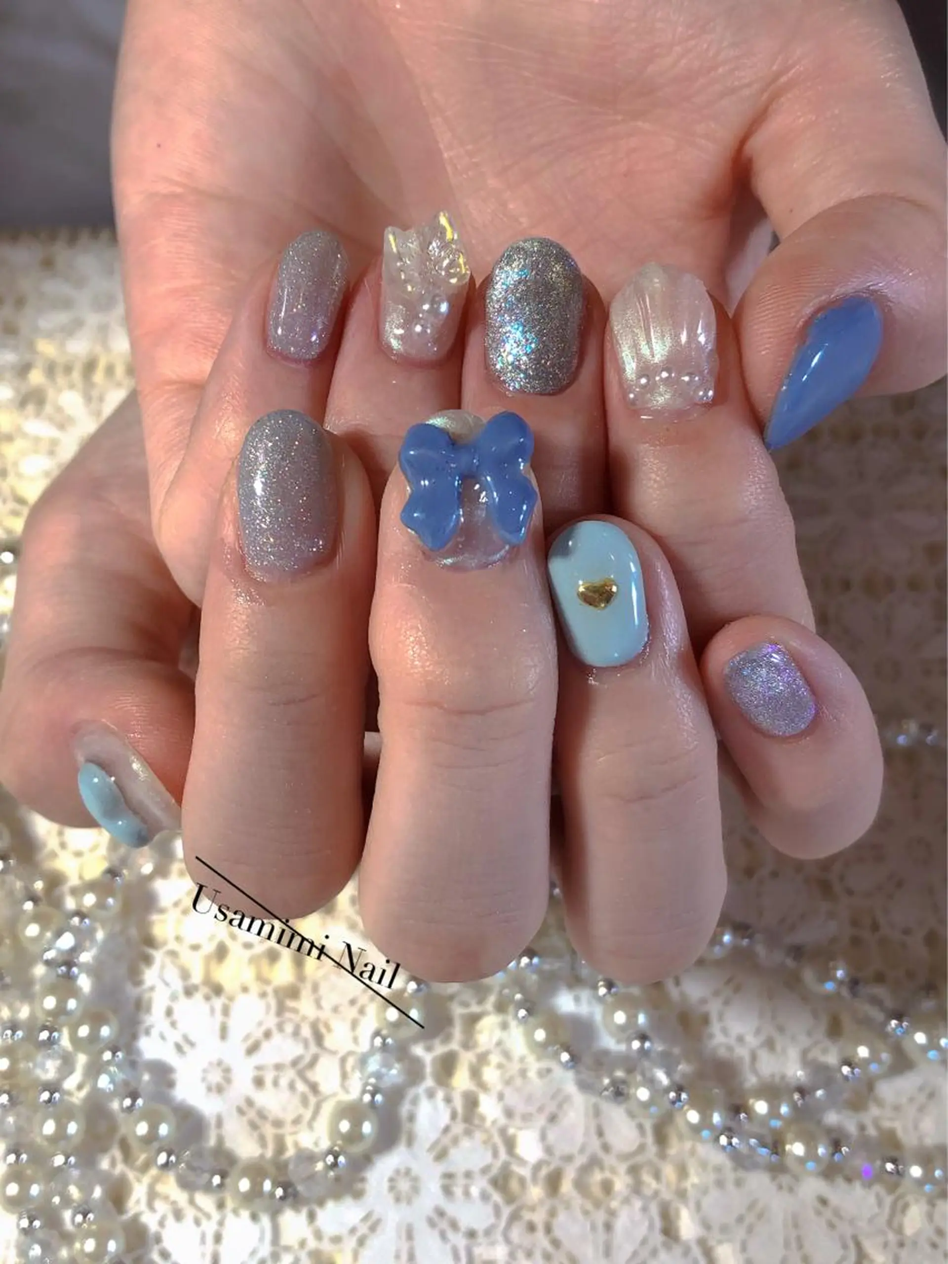 ネイル ハンドネイル USAMiMi 🐰💕のネイルデザイン