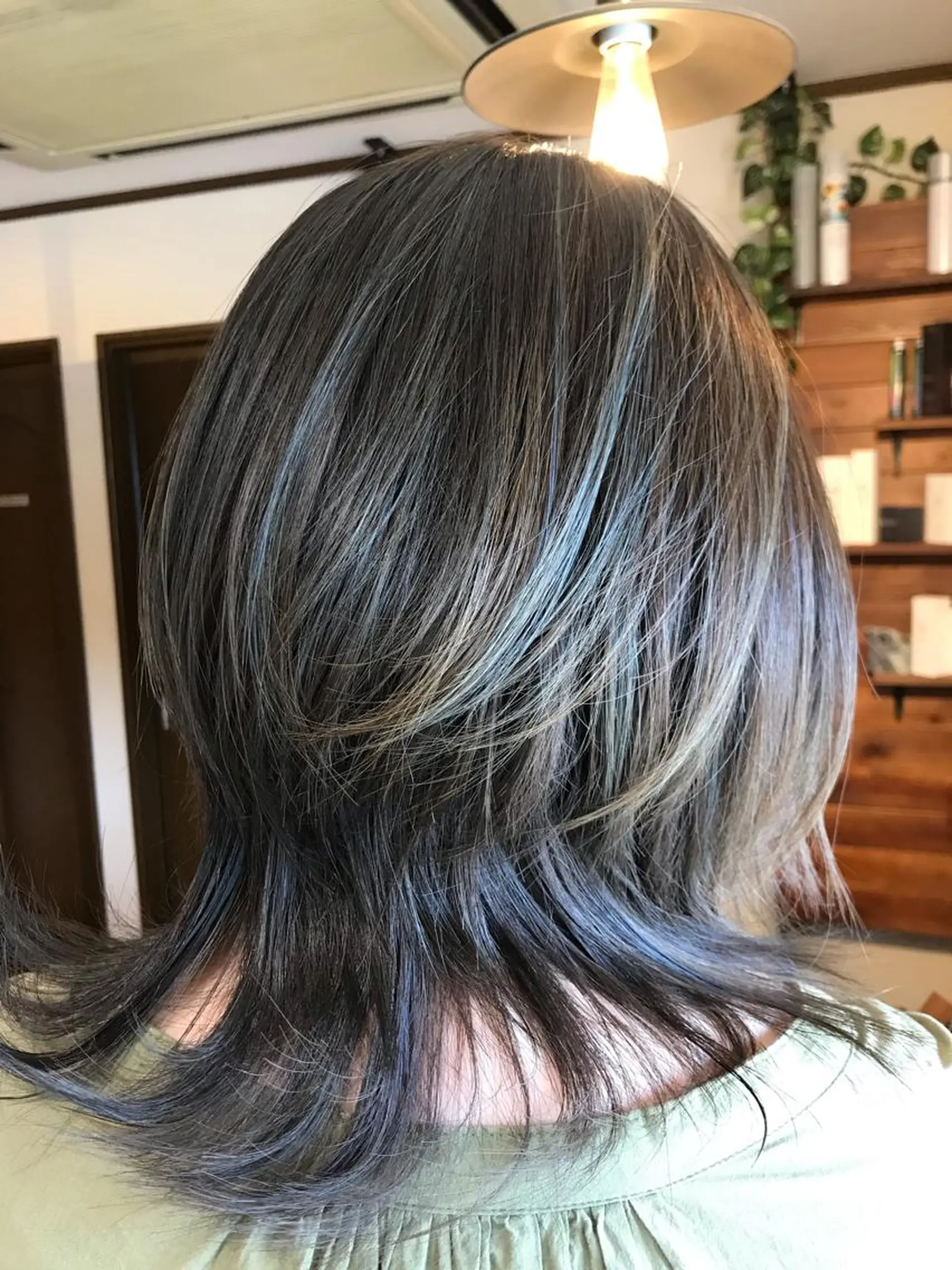 ミディアム カラー カット ヘアカラー Ray hair 春日部のヘアスタイル