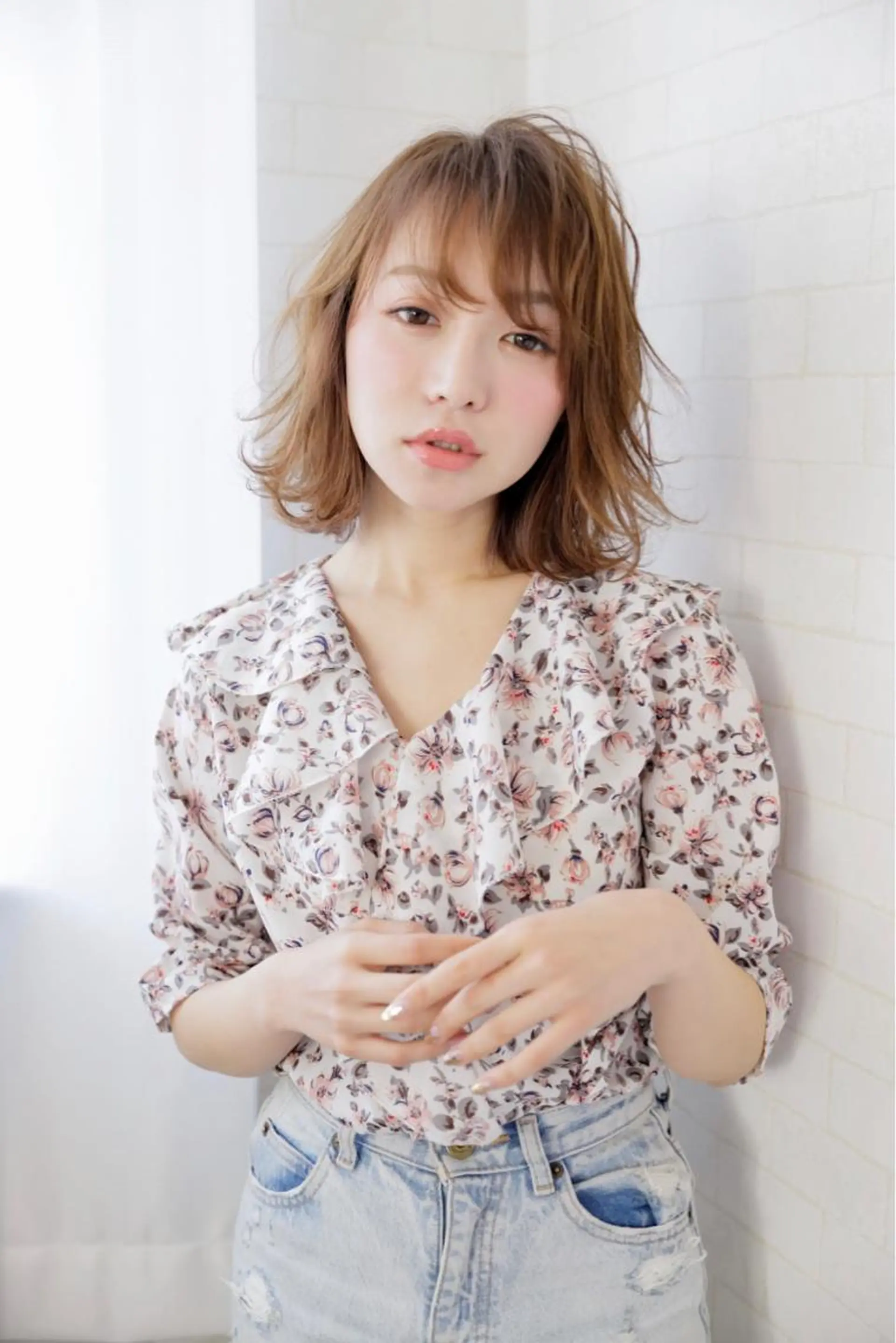 ミディアム 神野 雅樹のヘアスタイル