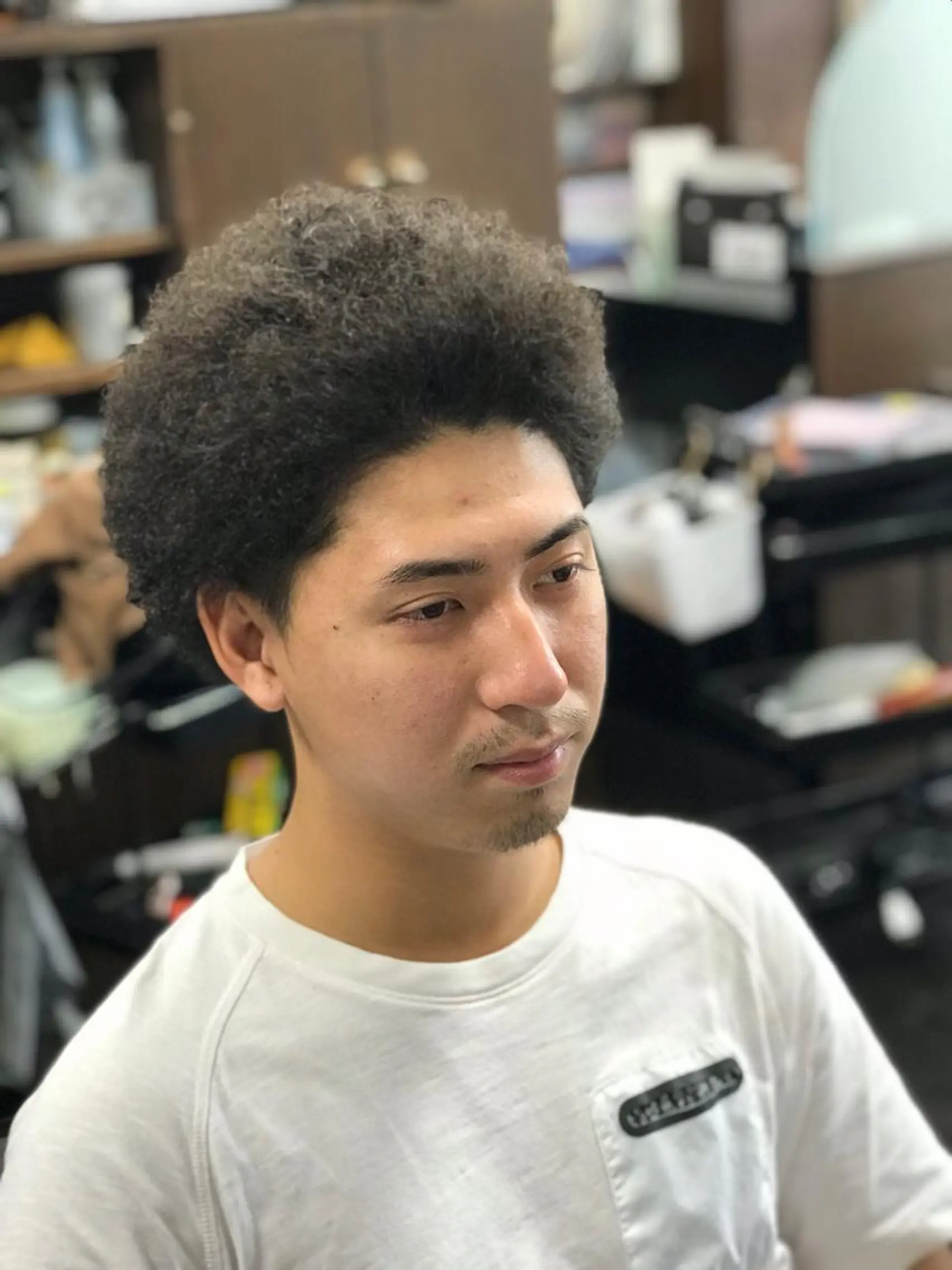 ショート パーマ 深夜23時まで営業 OR BARBERのヘアスタイル