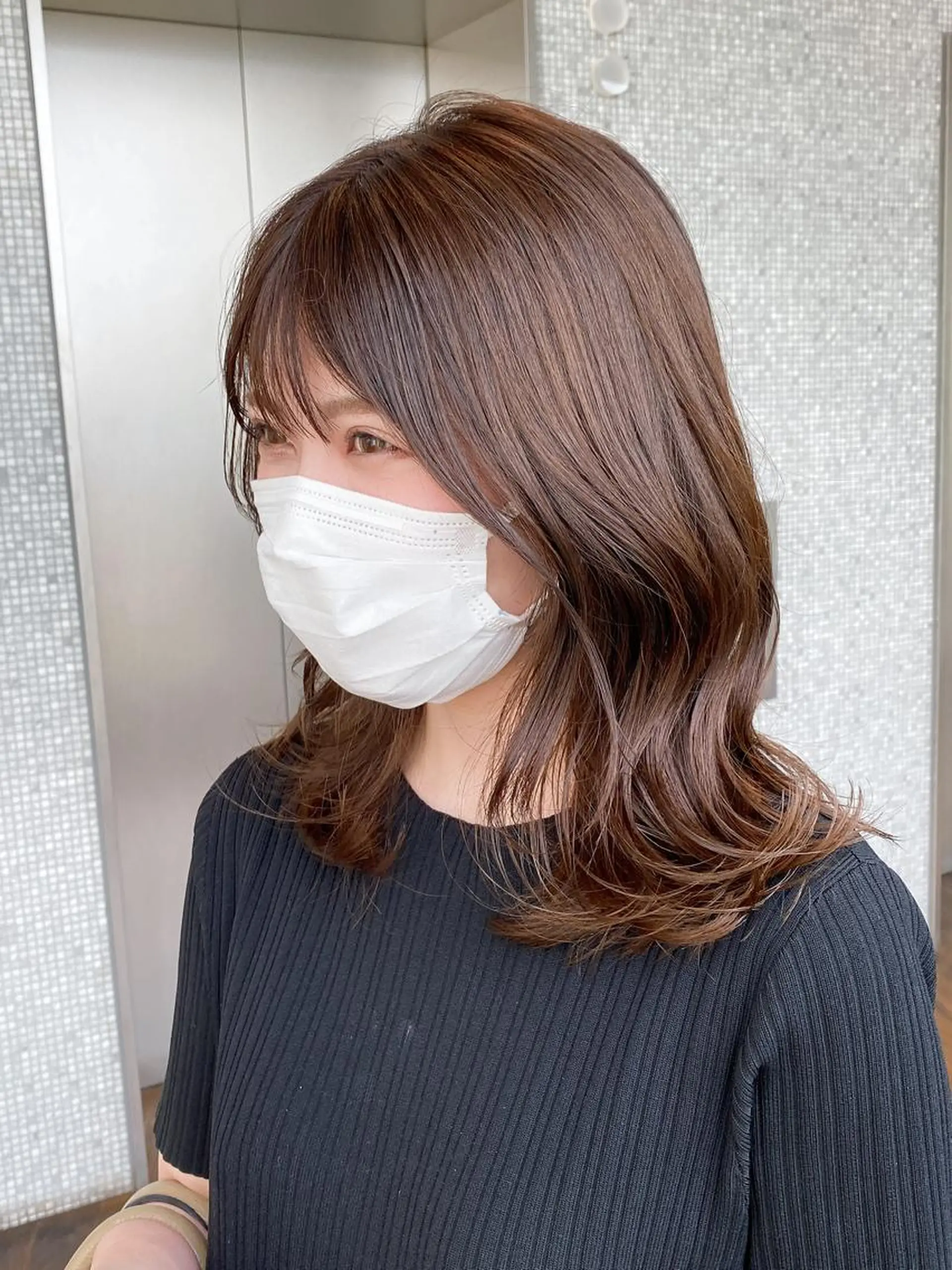 セミロング ヘアアレンジ 伸ばしかけ レイヤーカット カット ヘアカラー トリートメント 誰より丁寧なカット/ 小林輝/レイヤーのヘアスタイル