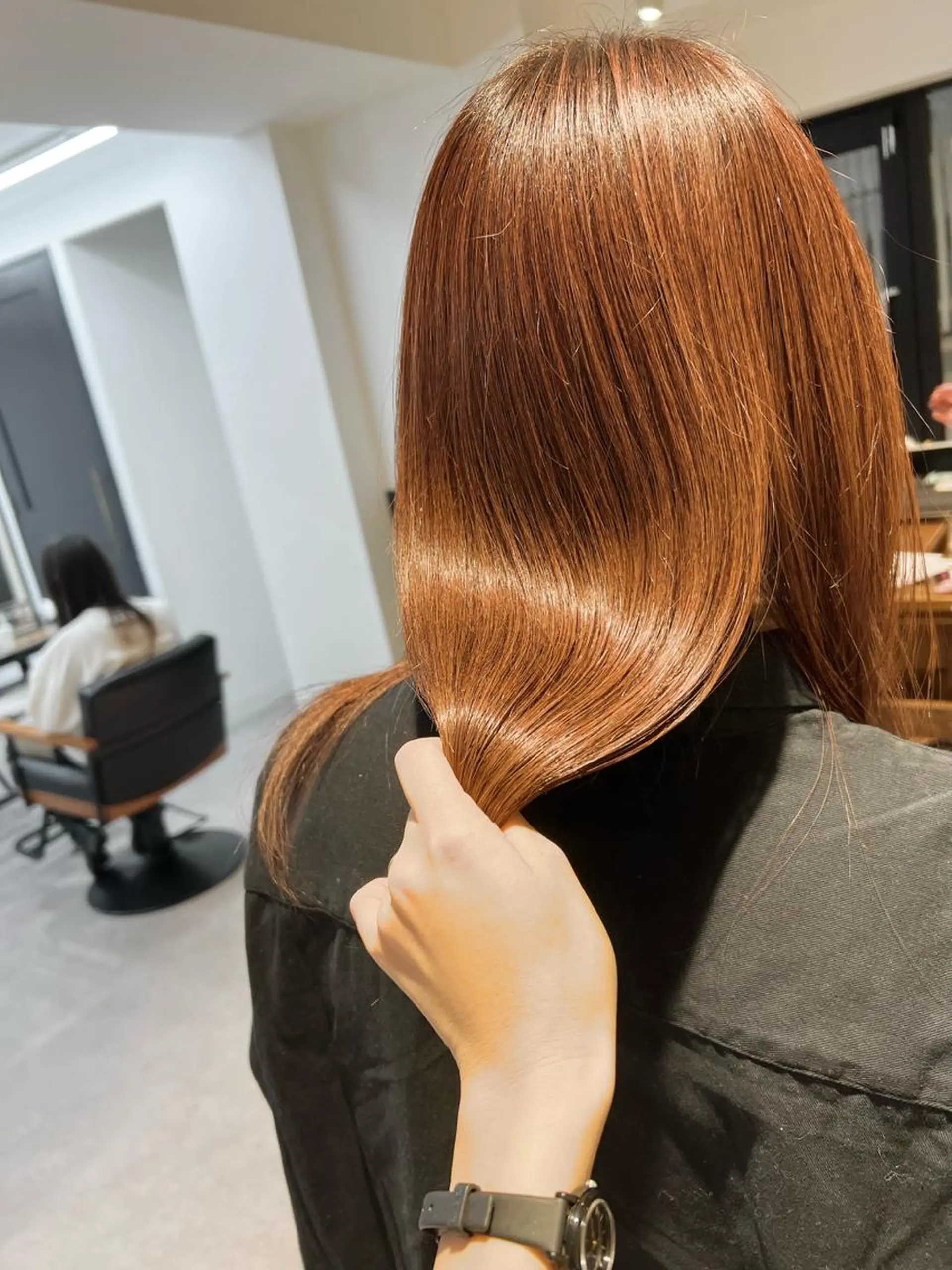 ロング カラー 髪質改善 トリートメント カット トリートメント パーマ/ハイライト 💙鶴岡　愛💙のヘアスタイル