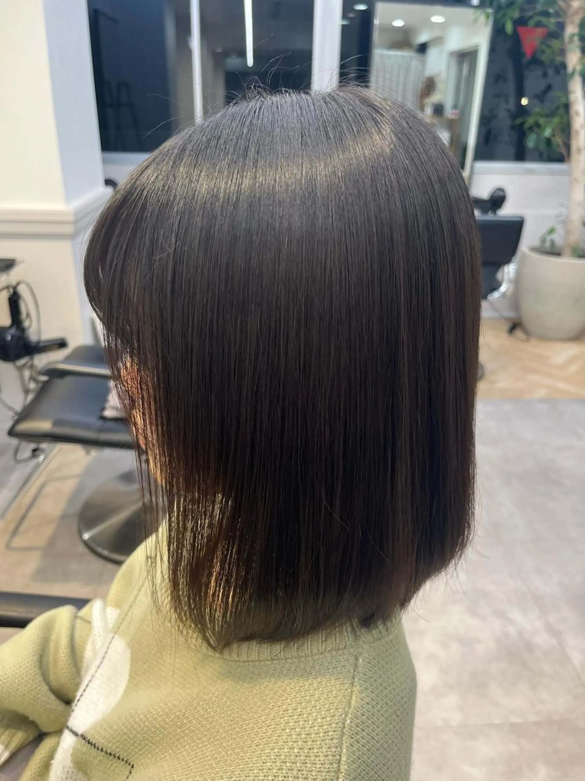 ミディアム パーマ ミディアムパーマ 縮毛矯正 ストレートパーマ マミ☁️ヘアセット /お呼ばれヘア/銀座のヘアスタイル