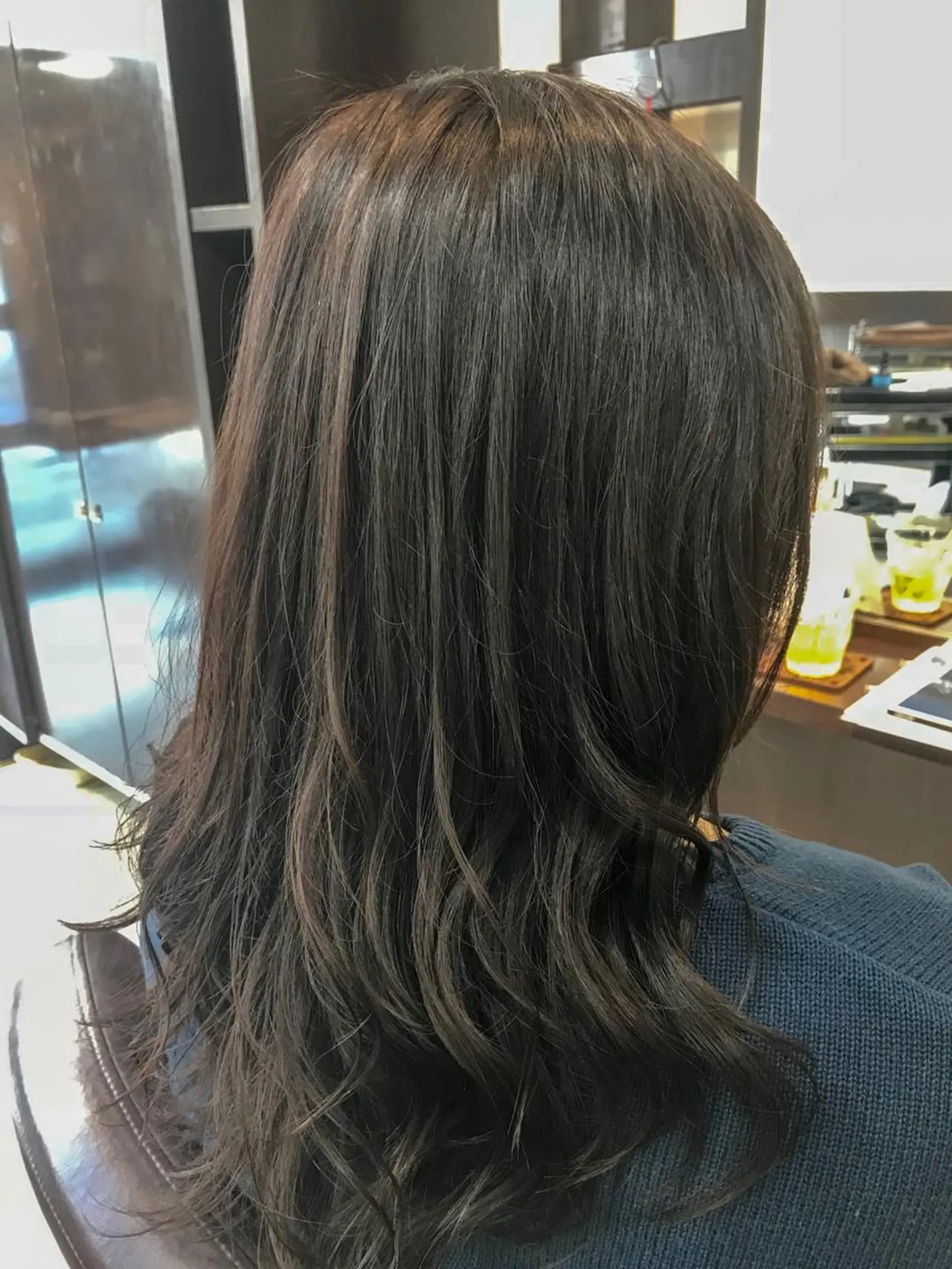 ミディアム パーマ 富樫 隆一のヘアスタイル