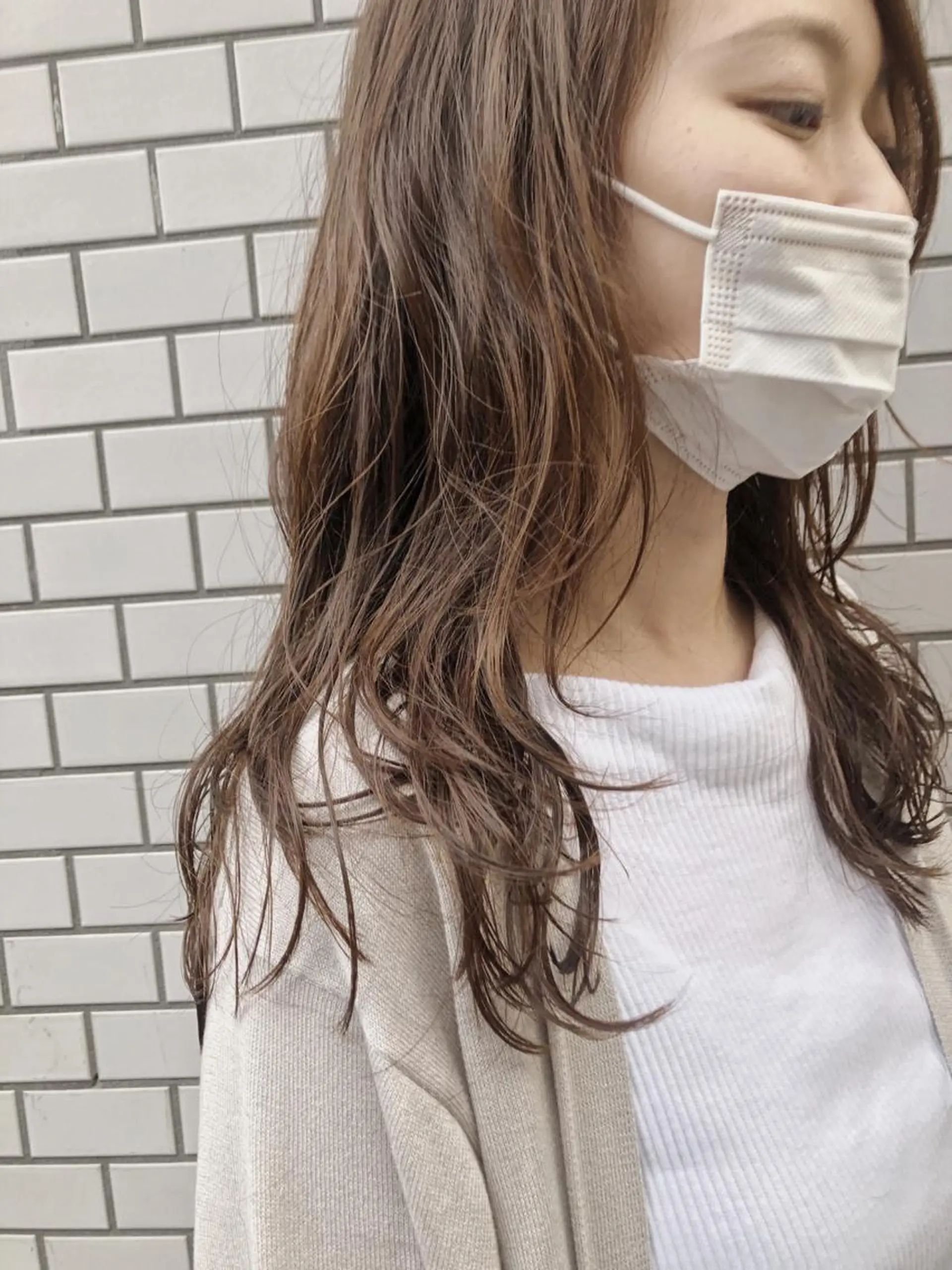 ロング カラー カット パーマ トリートメント 山本 芳喜のヘアスタイル