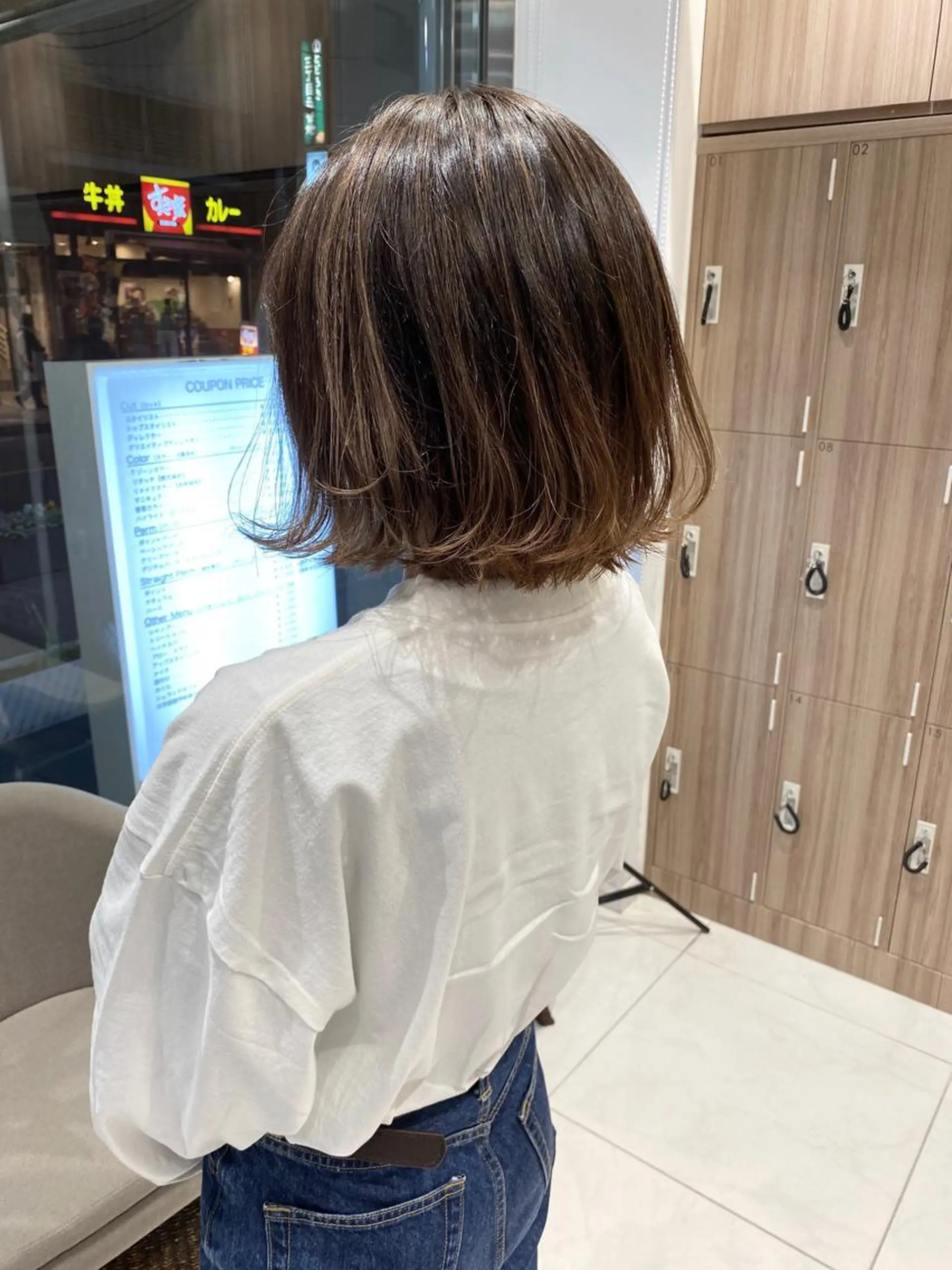 ショート カラー バレイヤージュ ベージュカラー レイヤーカット 寺内 紳悟のヘアスタイル