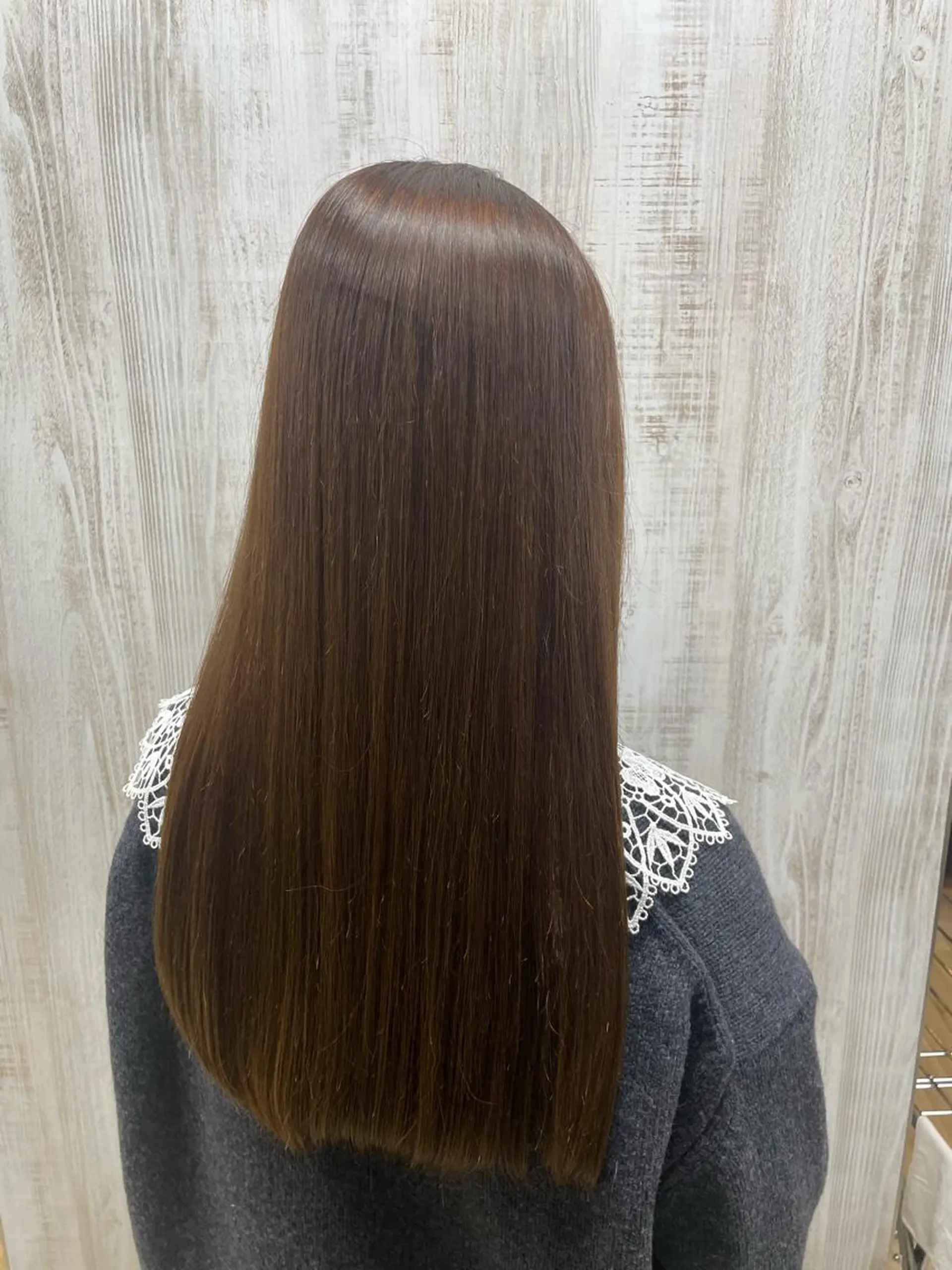 ロング パーマ 縮毛矯正 トリートメント ストレートパーマ 豊中/髪質改善/ レイヤーカットミヅキのヘアスタイル