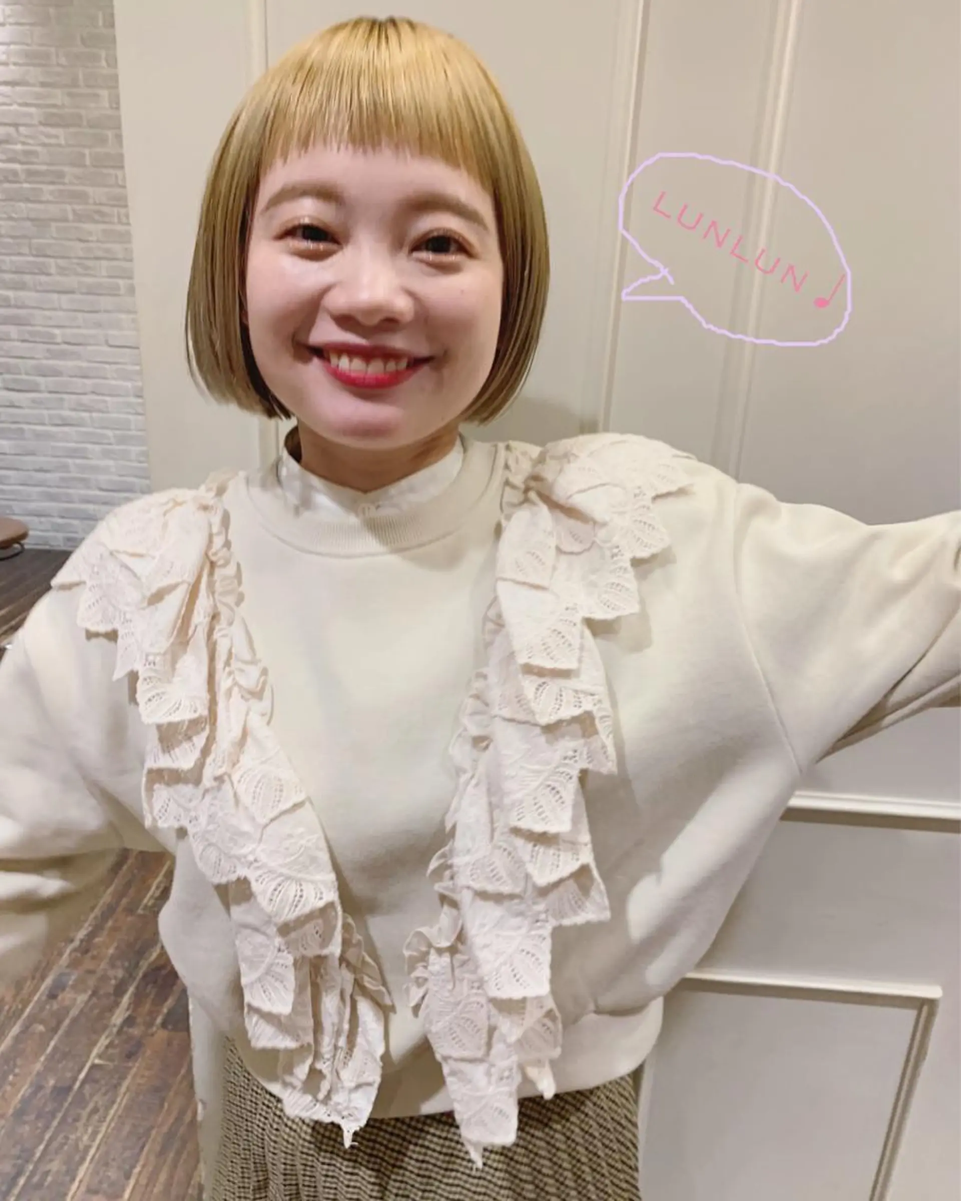 ショート カラー ヘアアレンジ ヘアカラー la fith所属・rico_by ヘアとアイブロウの眉毛・アイブロウイメージ