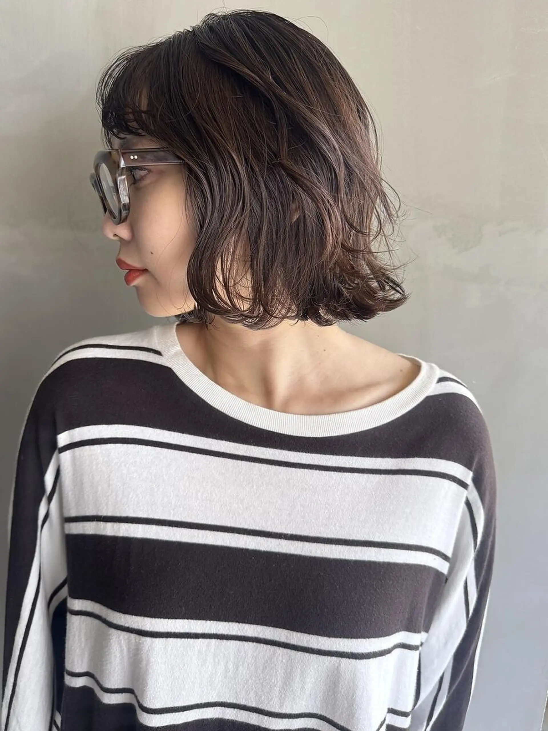 ロング カット ヘアカラー トリートメント くすみカラー / 肌馴染み/ 花房佑夏のヘアスタイル