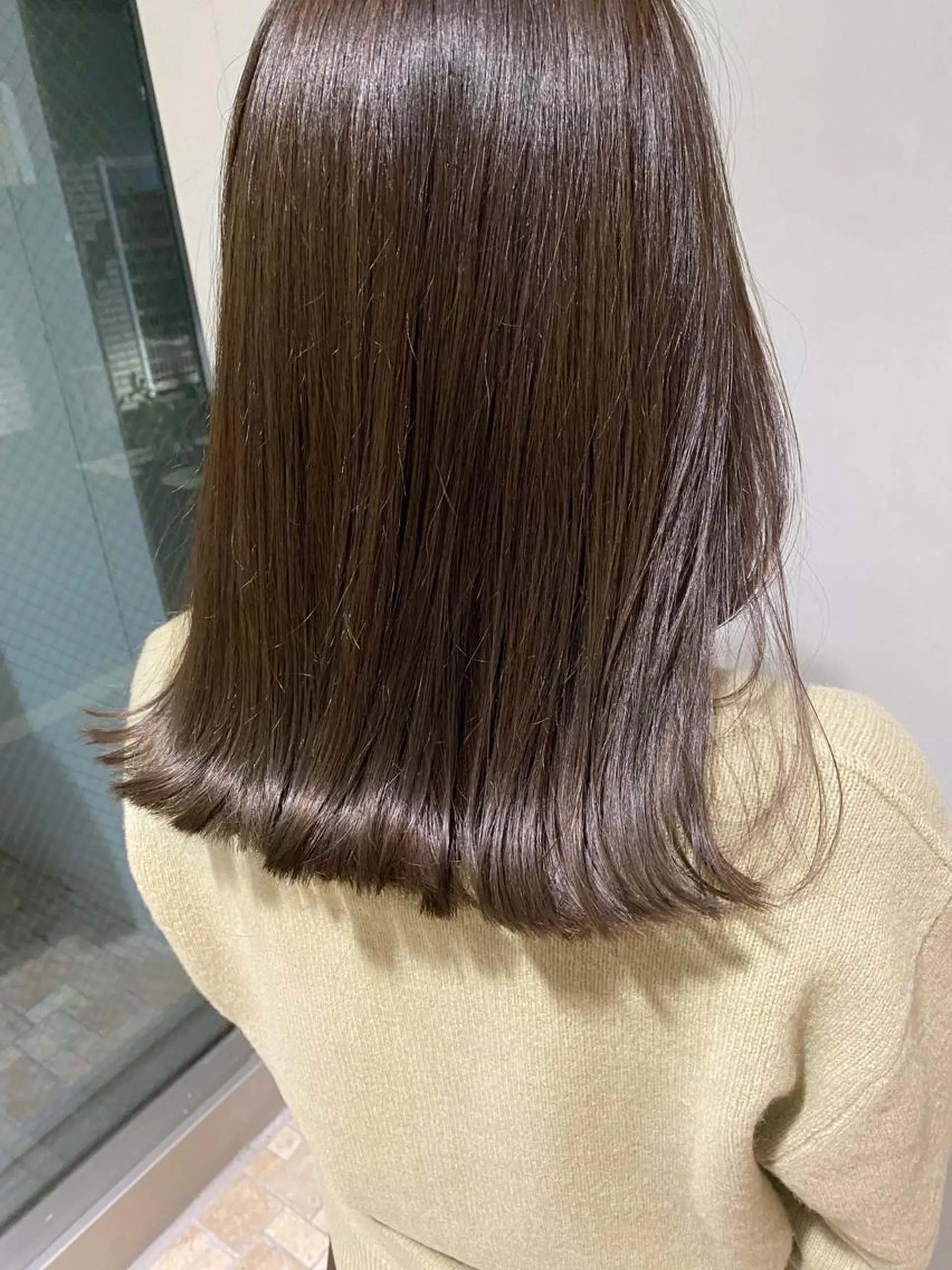 セミロング カラー カット ヘアカラー ✴︎まえた さやか✴︎のヘアスタイル