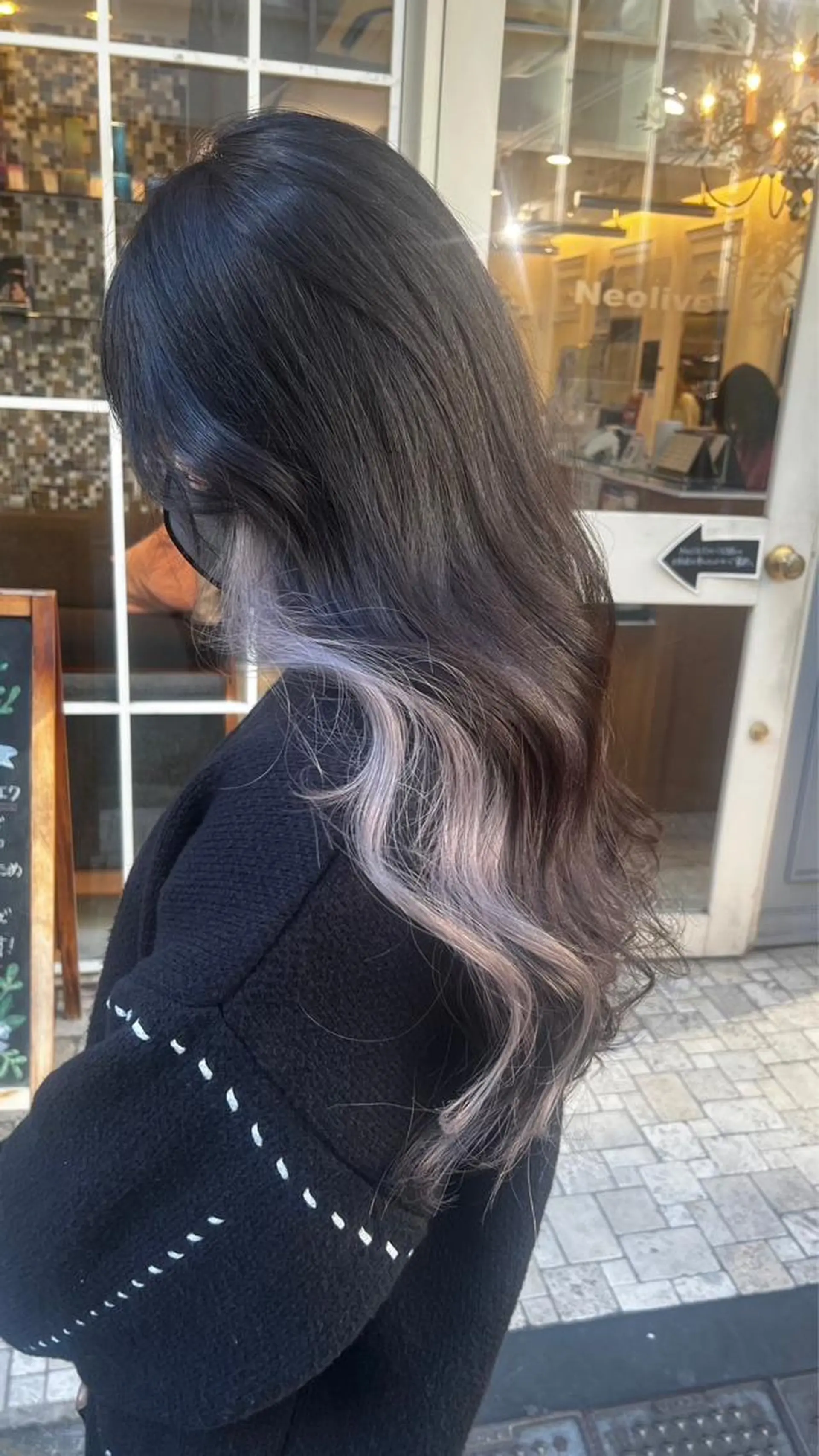 セミロング カラー 韓国ヘアー🇰🇷 MIWAのヘアスタイル