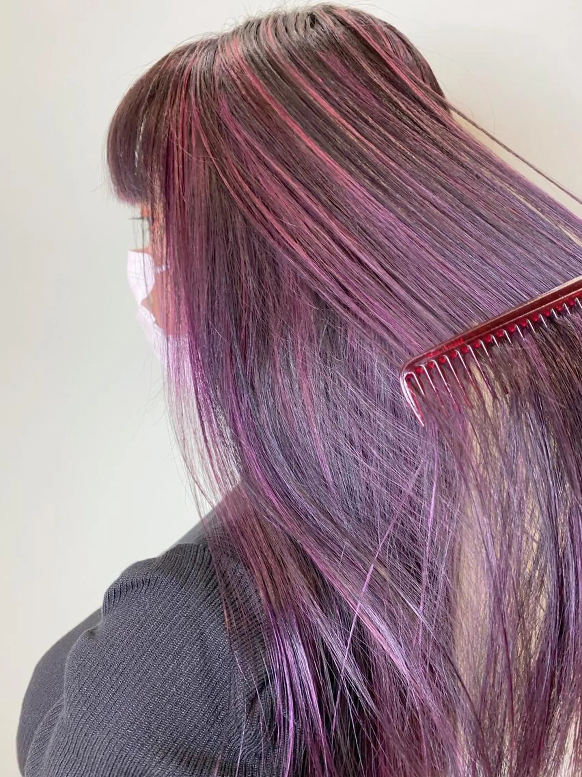 ロング カラー ハイライトカラー ハイライト 艶髪/モテヘア🎀 MIHOのヘアスタイル