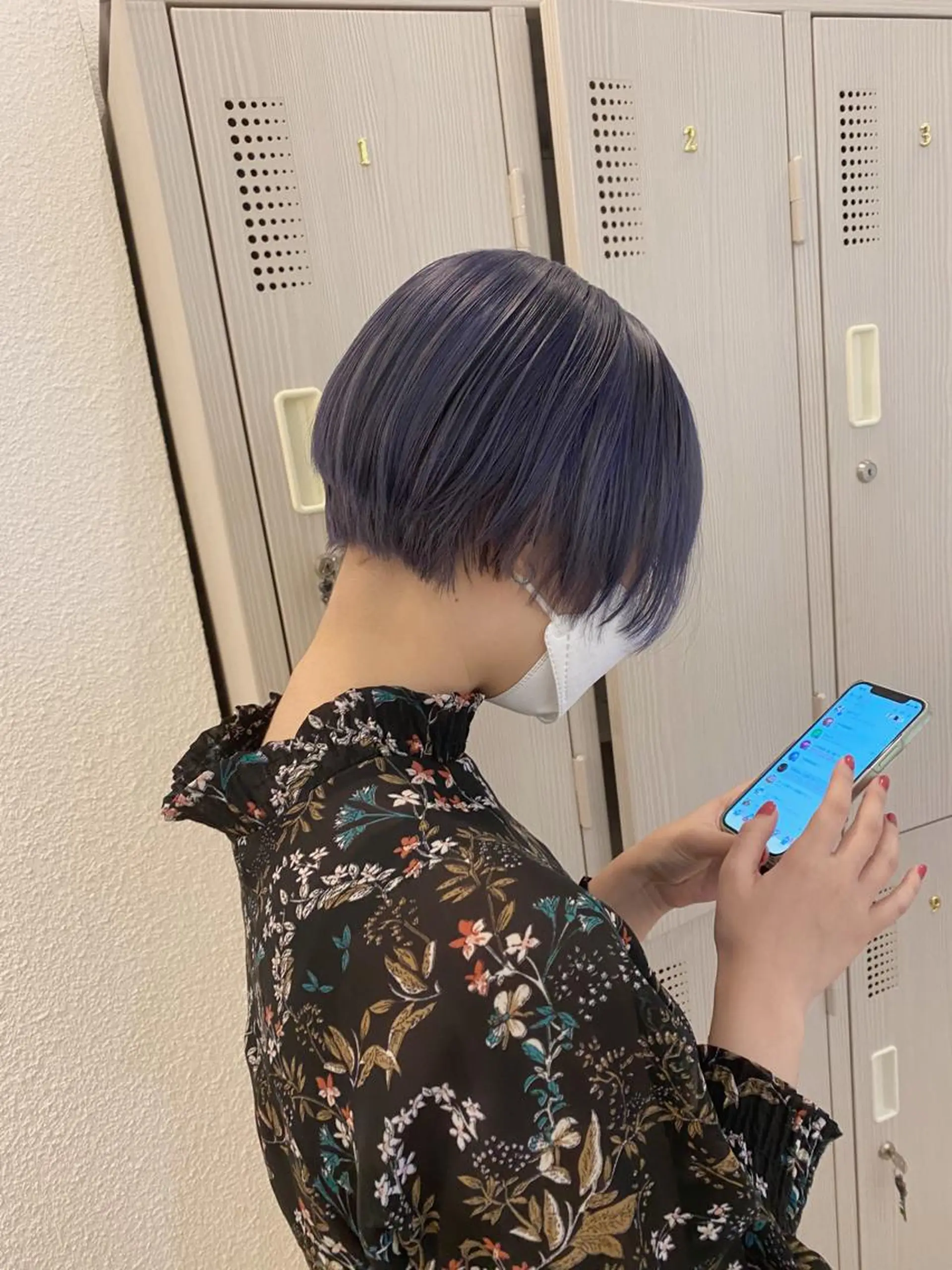 カラー ブルーカラー esu 天満のヘアスタイル