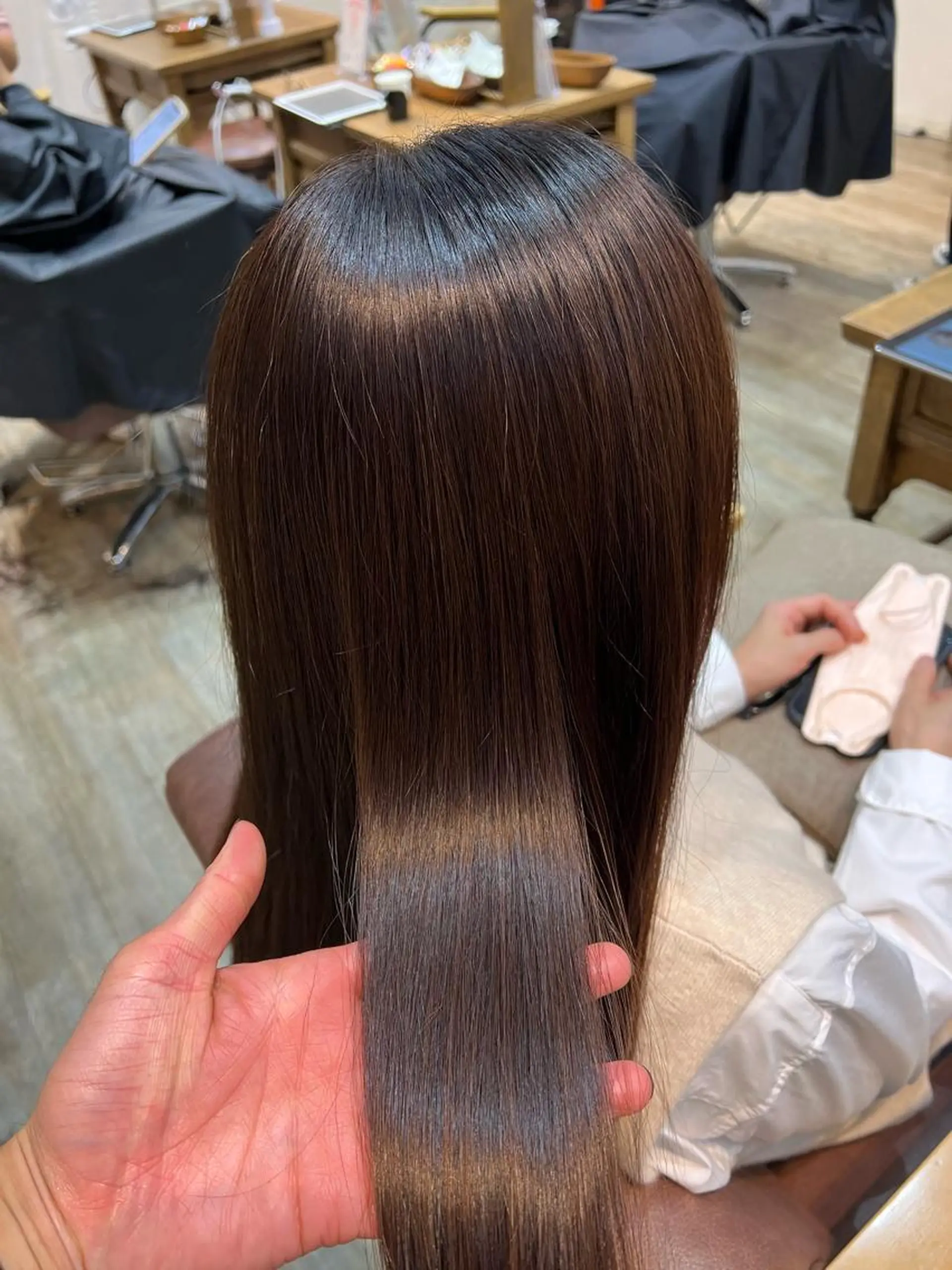 ロング カラー 透明感カラー 髪質改善 カット ヘアカラー トリートメント ブリーチ/髪質改善/ レイヤー/YUTO‎のヘアスタイル