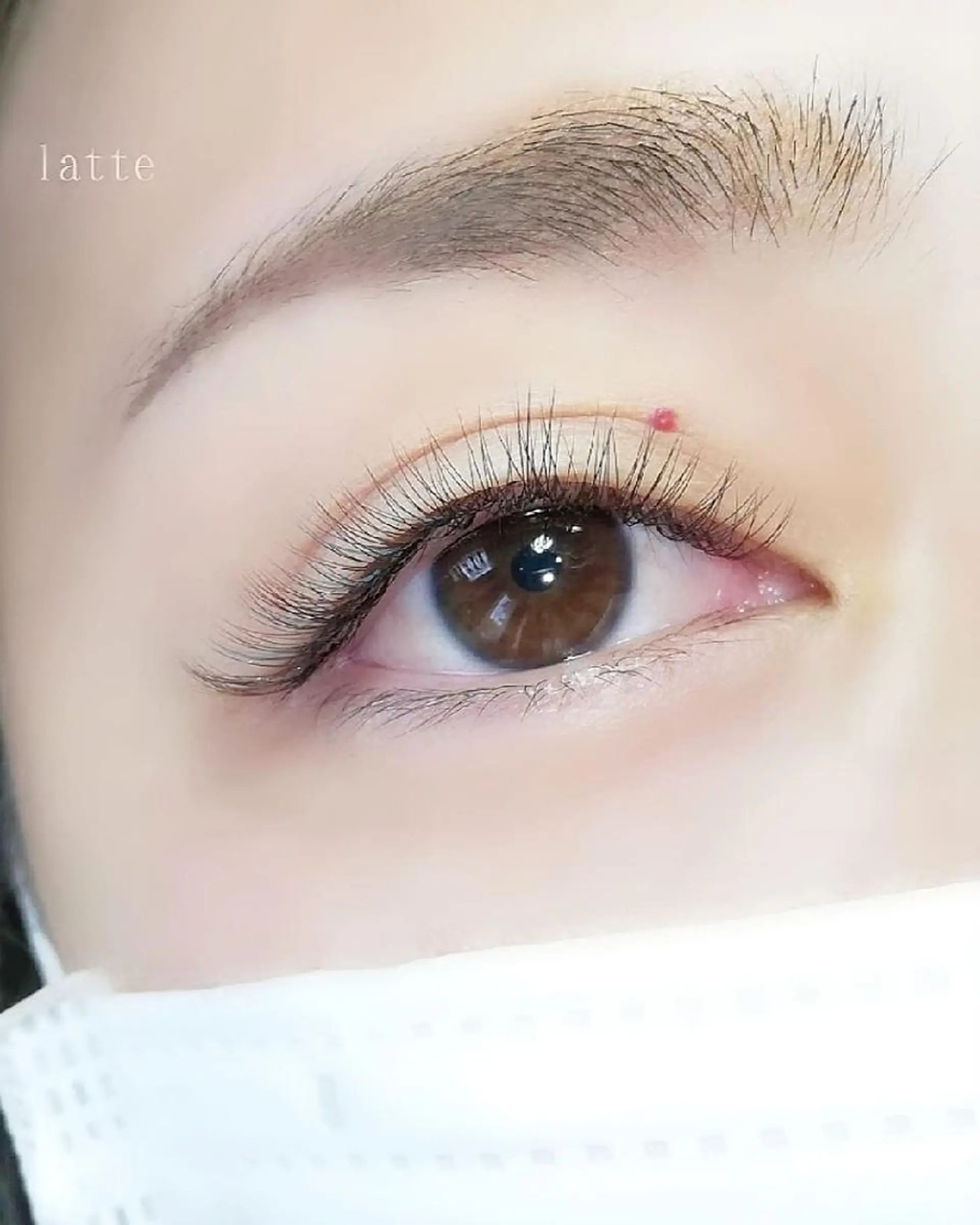 マツエク・マツパ カラーマツエク ボリュームラッシュ LATTE eyelashのマツエク・マツパデザイン