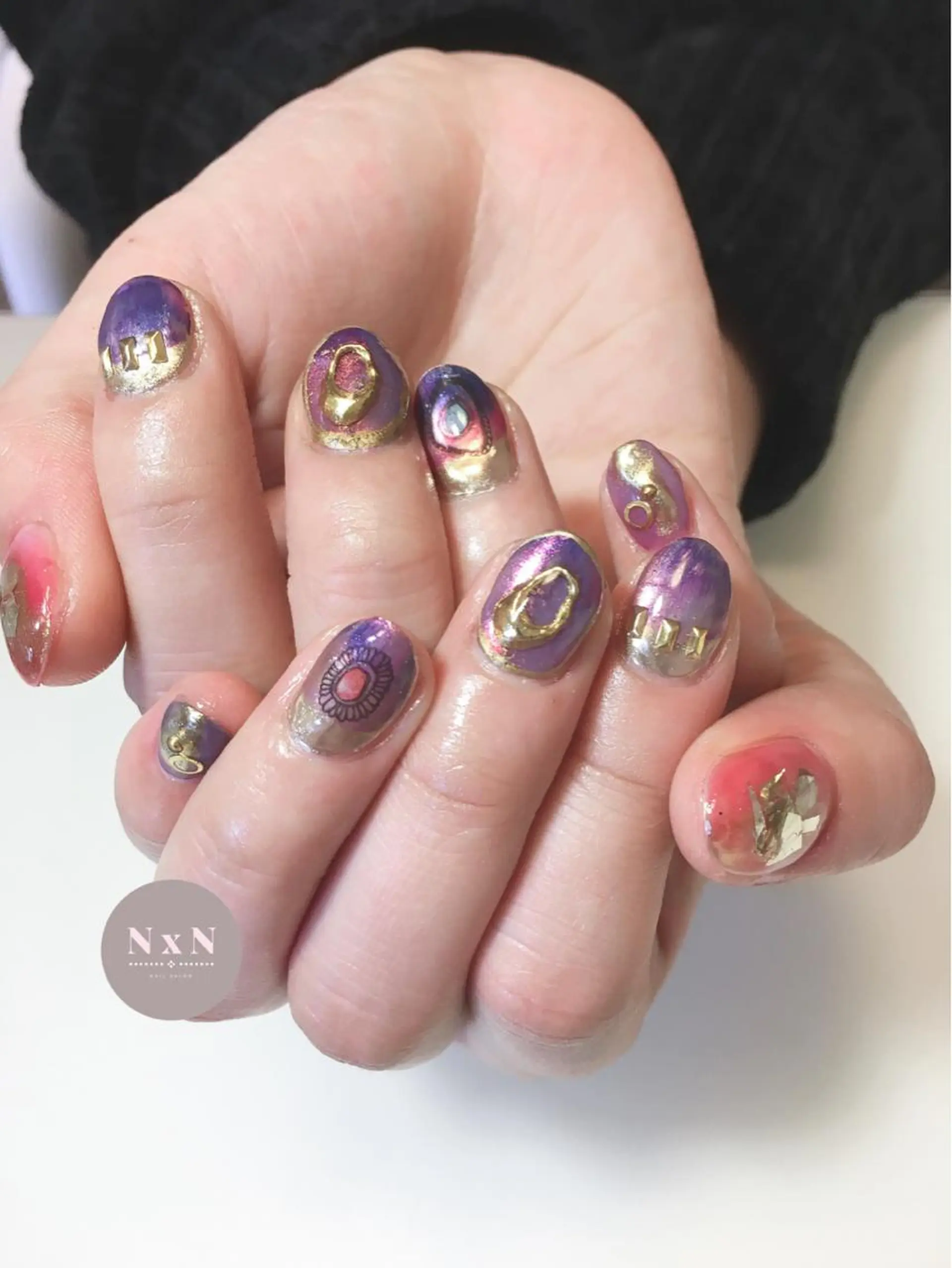 ネイル ジェルネイル ニュアンスネイル ぷっくりネイル nail salon N×Nのネイルデザイン