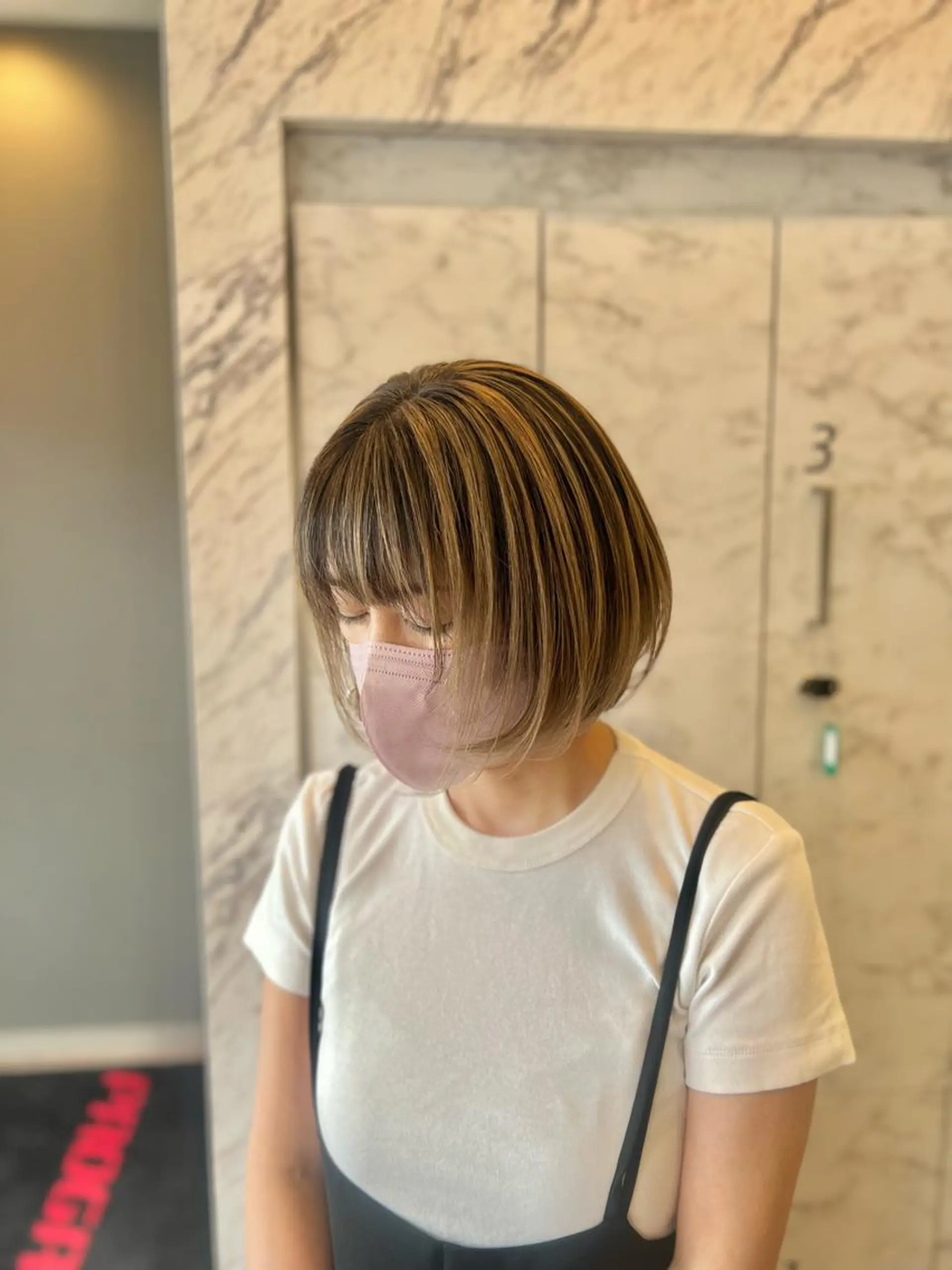 ミディアム カラー ヘアカラー 太白区/白髪ぼかし ハイライト/千葉達人のヘアスタイル