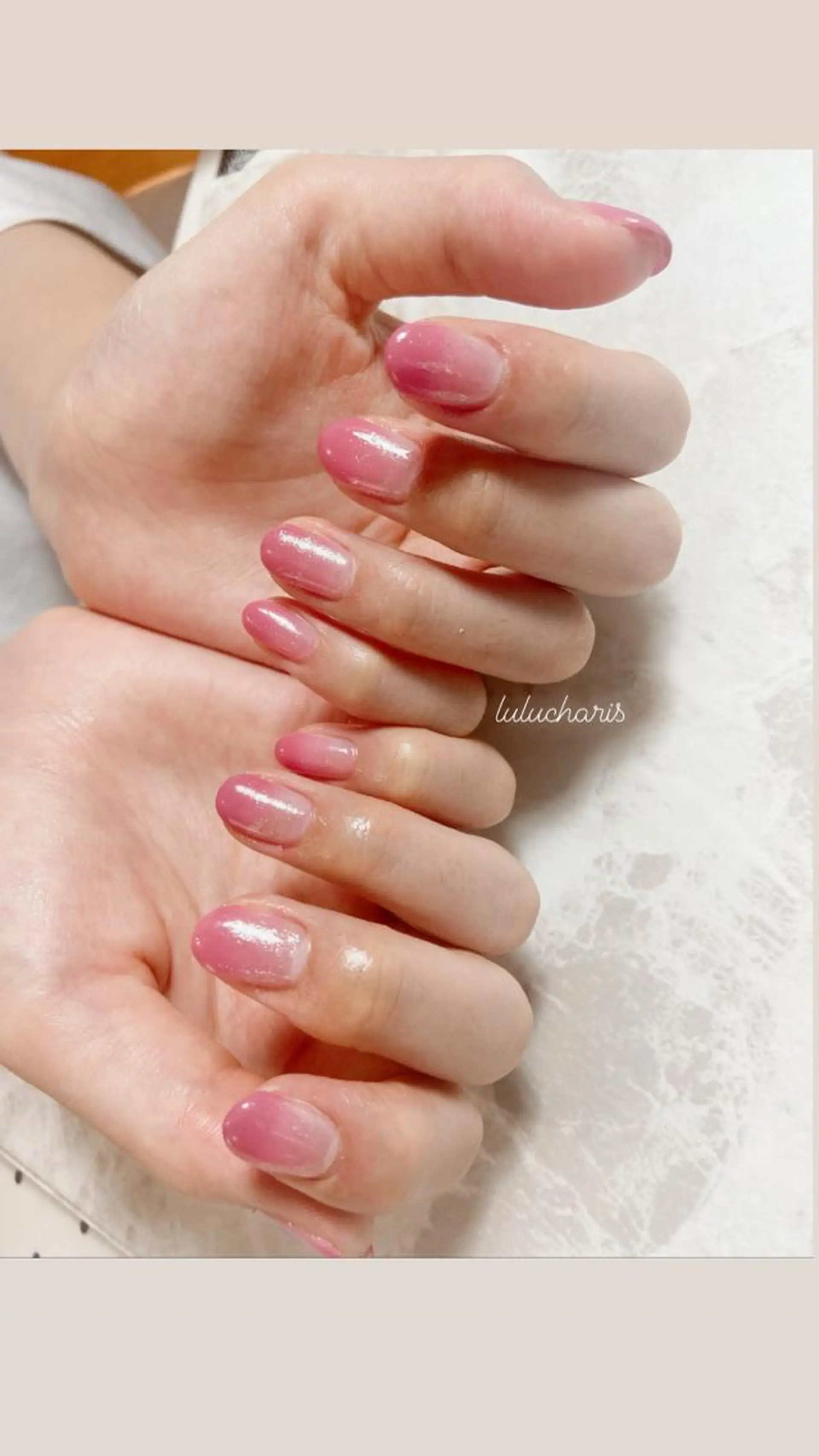 ネイル グラデーション シンプルネイル lulucharis nailのネイルデザイン