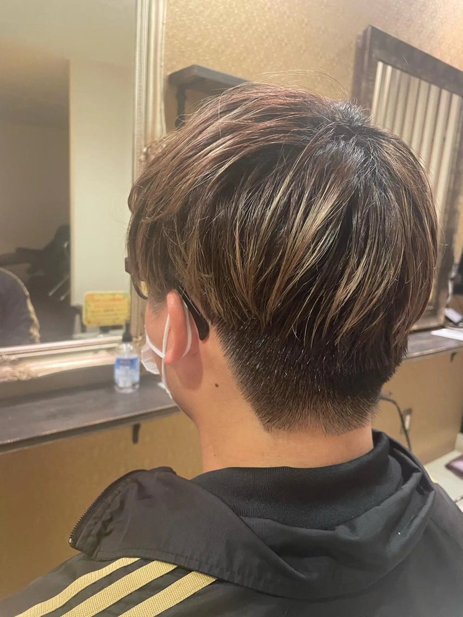 ショート メンズ マッシュ 刈り上げ 長尾 瑞希のヘアスタイル