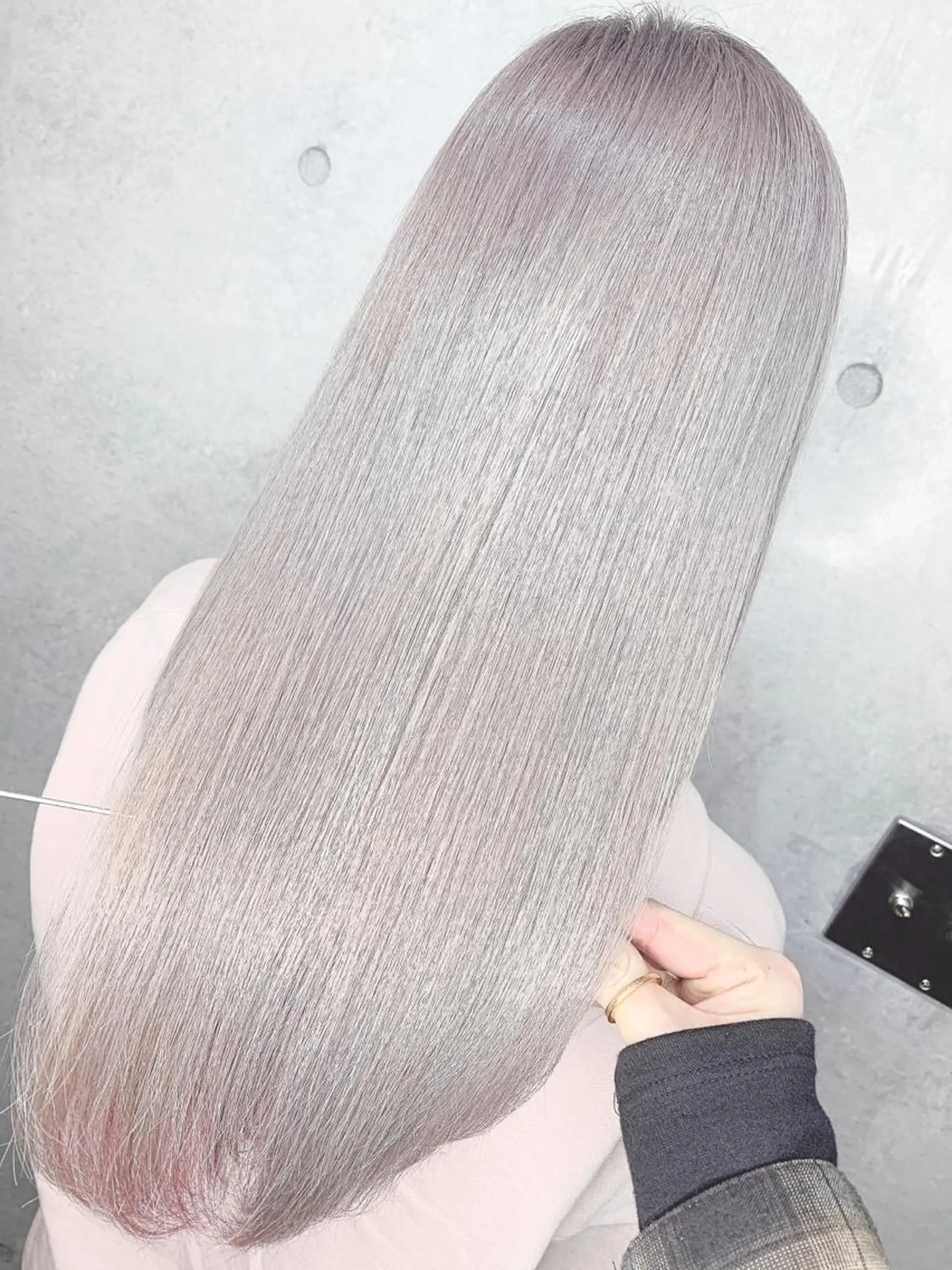セミロング カラー アクアカラー ブリーチ ケアブリーチ 髪質改善 縮毛矯正 ヘアカラー トリートメント ヘアセット LAS 代表 ナガカワ コウヘイのヘアスタイル