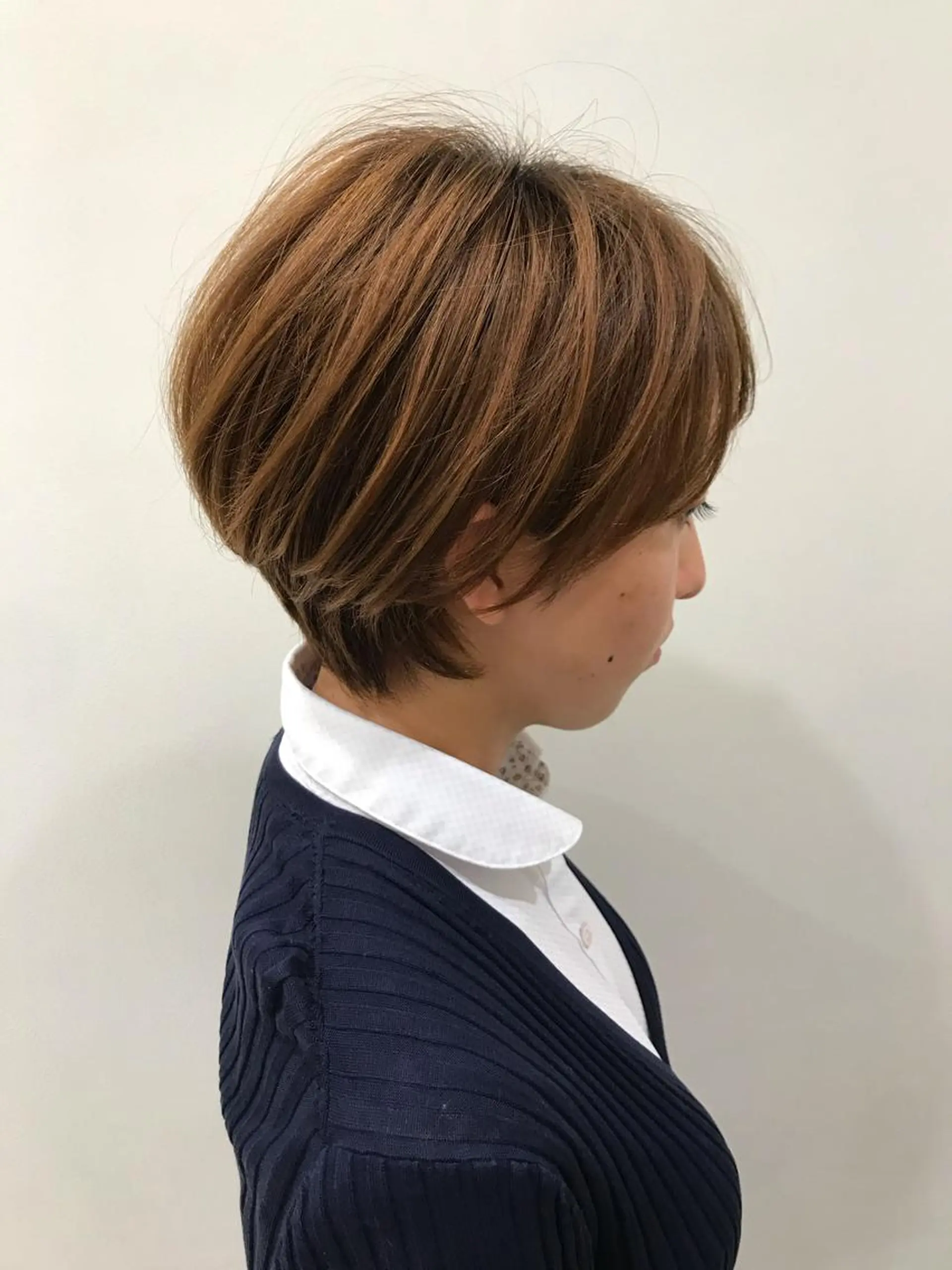 ショート クロスパーマ松永裕久 似合わせカットのヘアスタイル