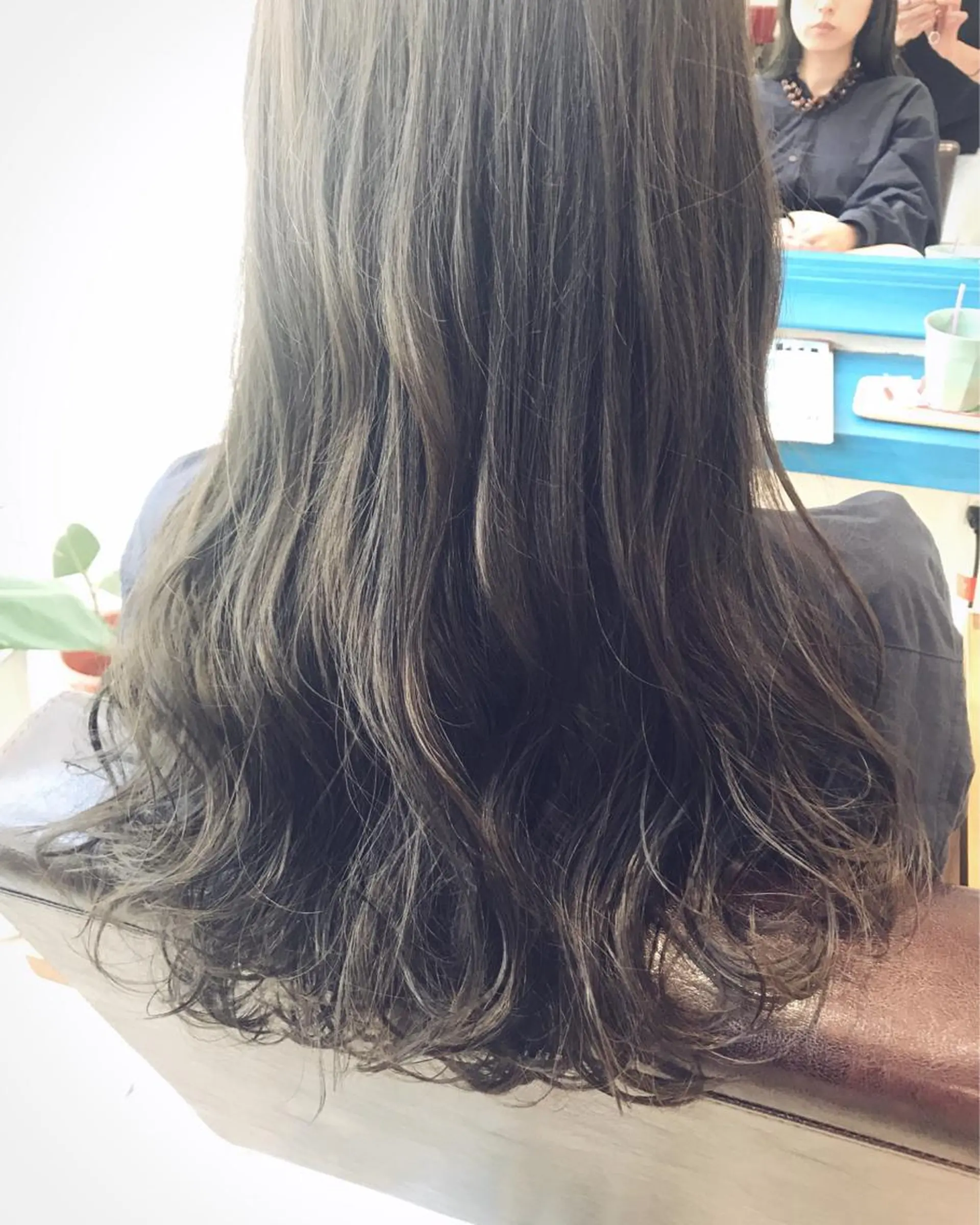 ロング カラー ブルーカラー ブルージュ メンズ指名多数!! SiLO 田島のヘアスタイル