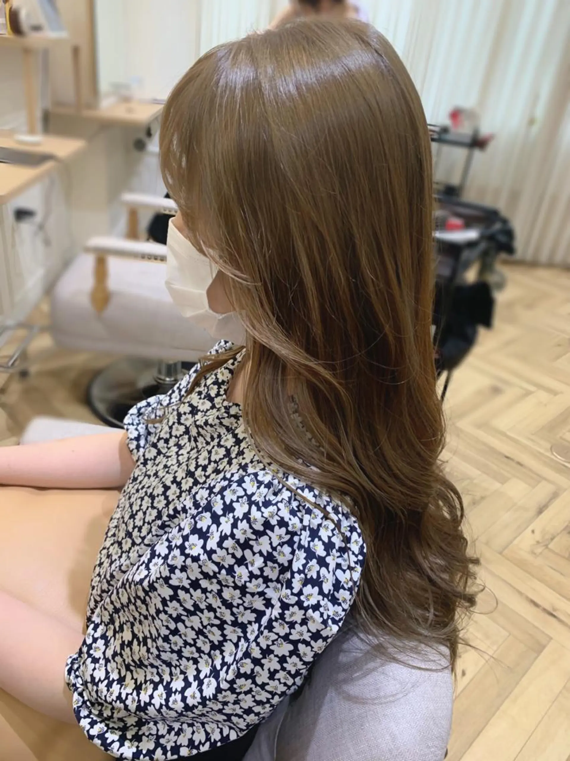 ロング カット ヘアカラー トリートメント 大人韓国ヘア🎀 しょうこLuanaのヘアスタイル