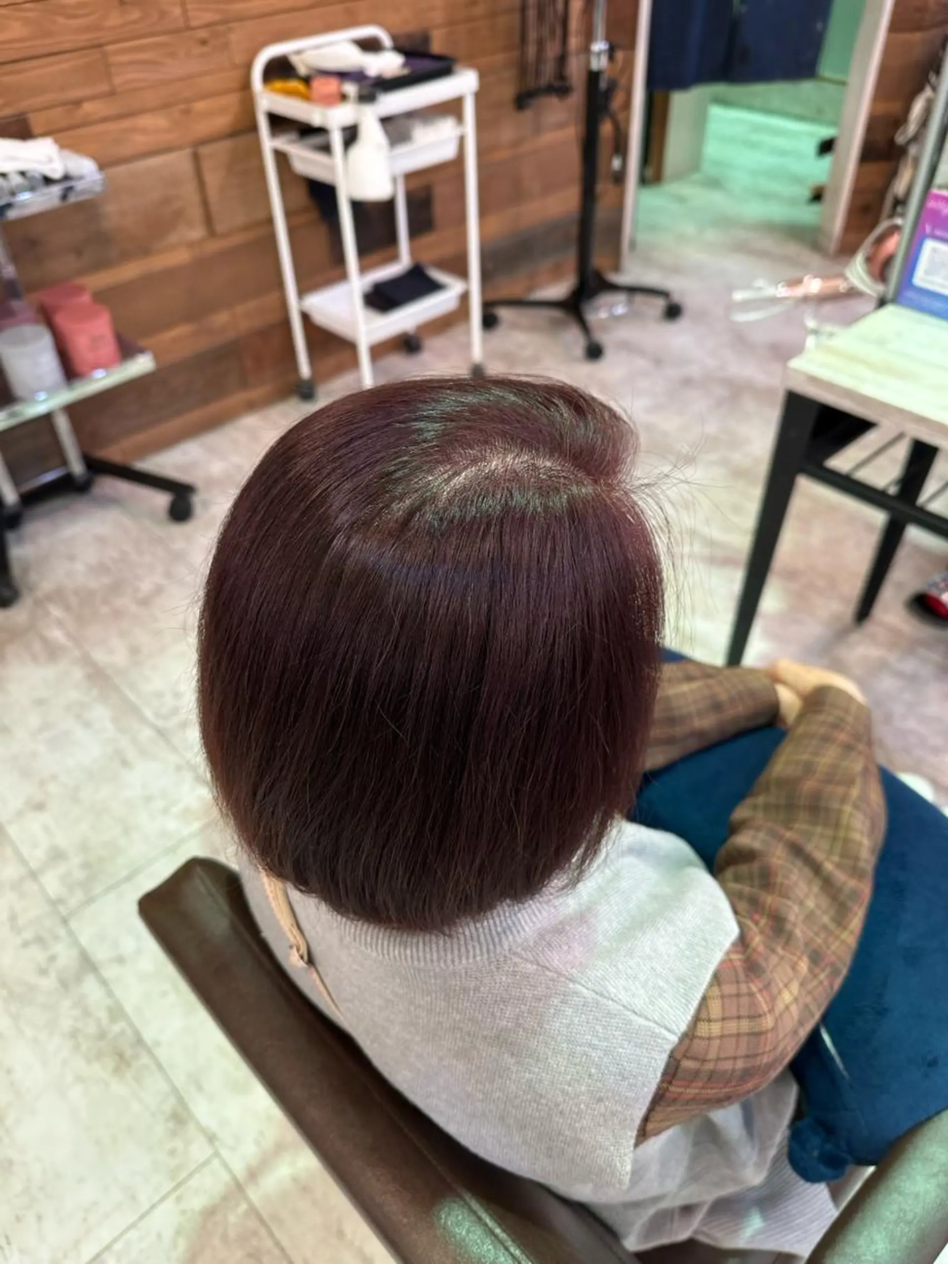 ショート パープルカラー Plaatje🤍 はるか‎🕊のヘアスタイル