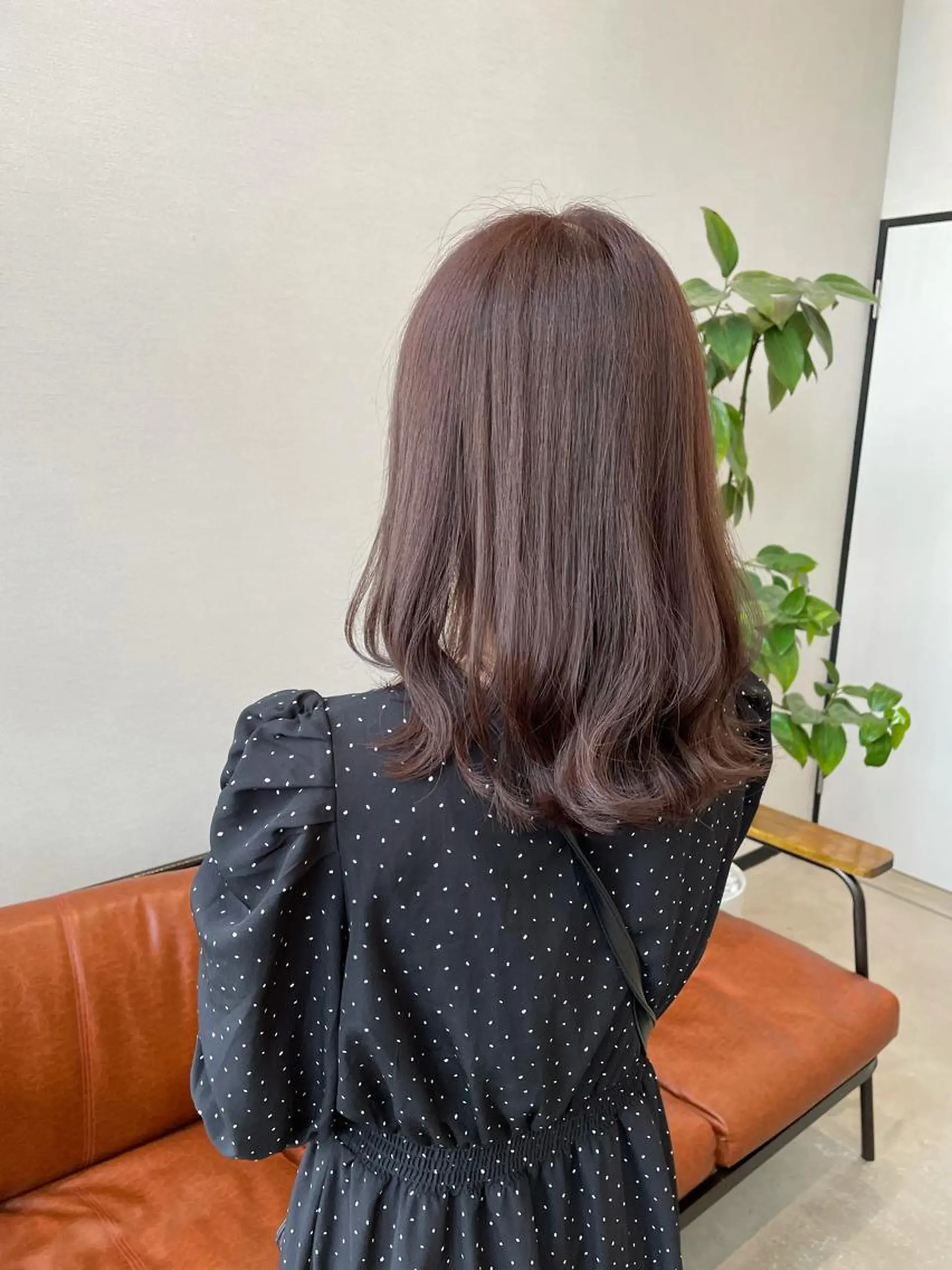 セミロング ラベンダーベージュ キノシタ ナオユキのヘアスタイル
