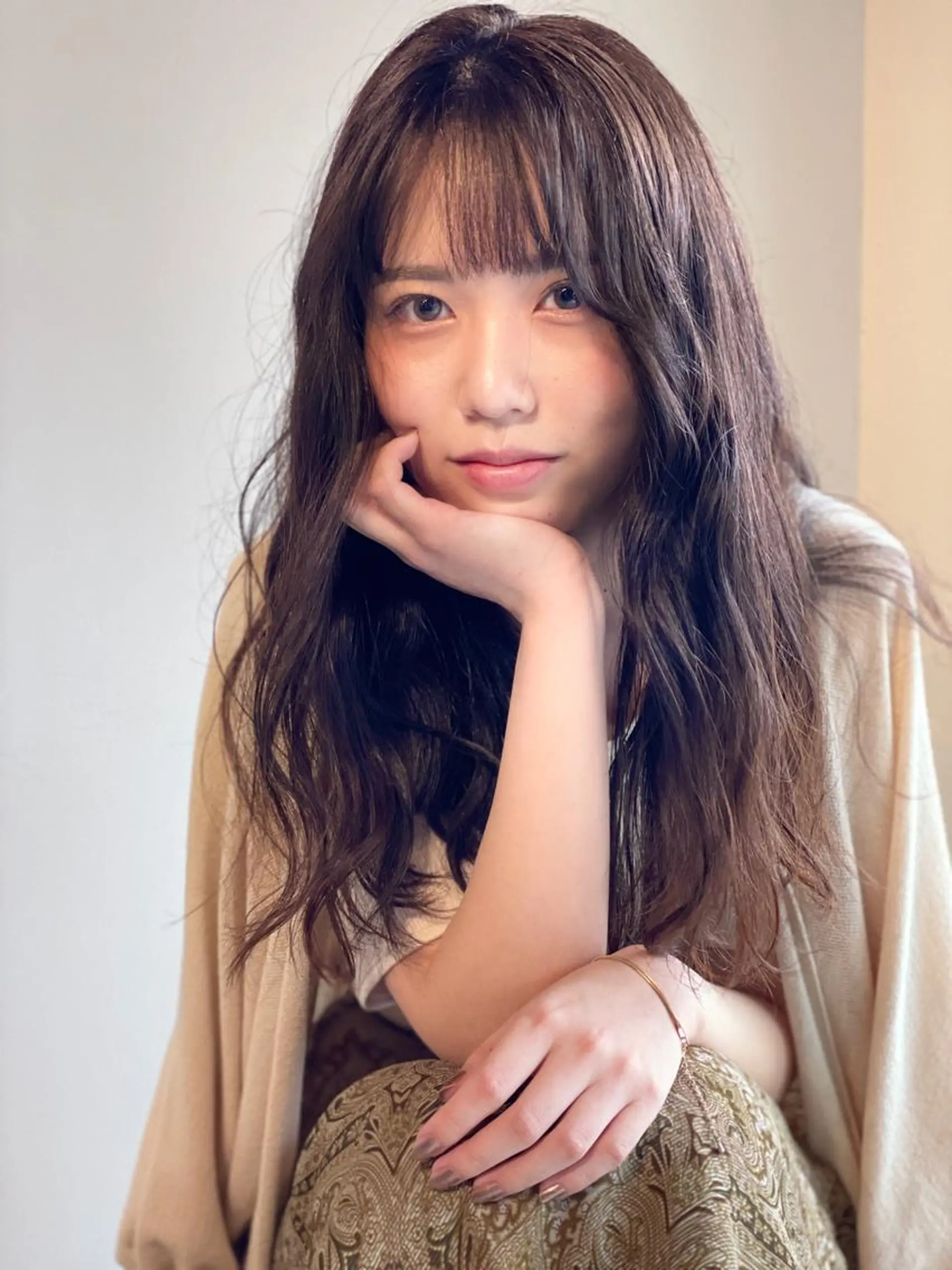 セミロング カラー パーマ ヘアアレンジ セミロングパーマ アクアカラー ダブルカラー グラデーションカラー ハイライトカラー ☀️Luana☀️ 公式/大通のヘアスタイル