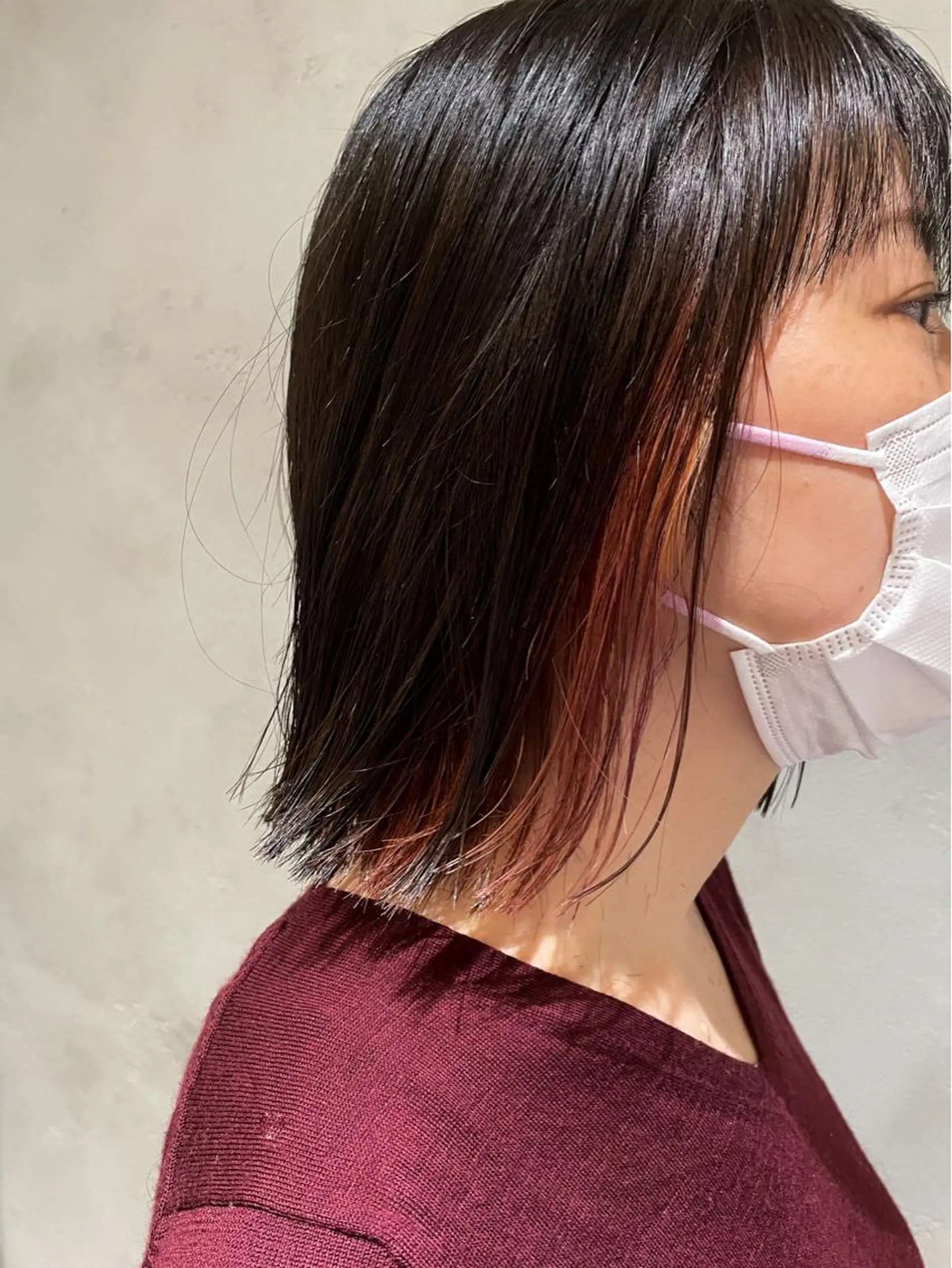ミディアム カラー インナーカラー ピンクカラー カット ヘアカラー 【似合わせカット】 松尾一気のヘアスタイル
