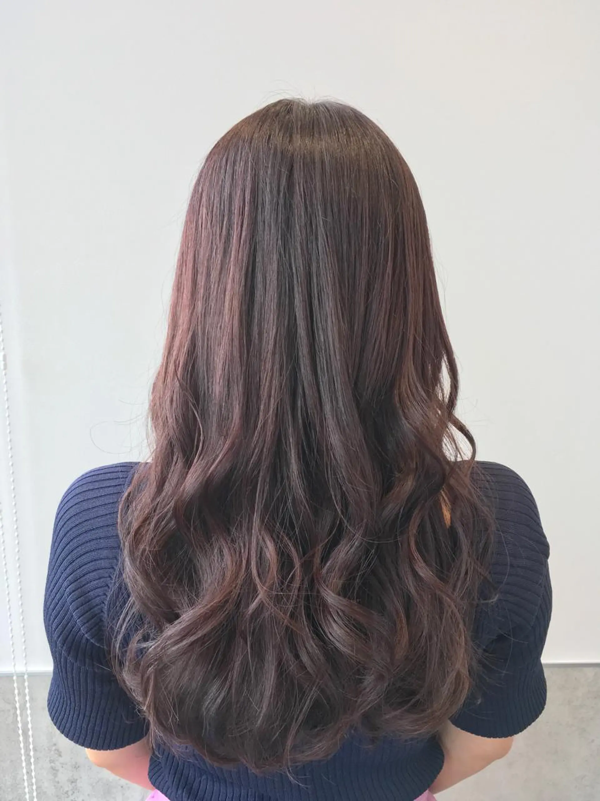 ロング カラー ラベンダーカラー ラベンダーピンク ピンクカラー ヘアカラー トリートメント ヘッドスパ ヘアセット yoshi ☆のヘアスタイル