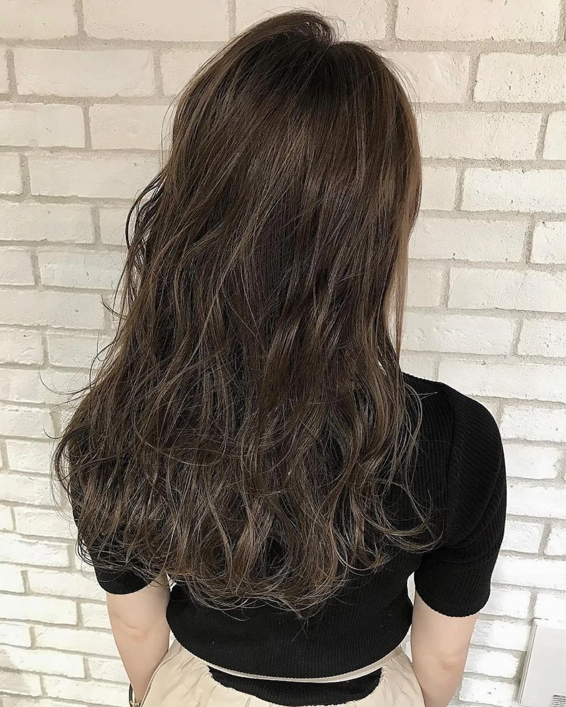 セミロング カラー ベージュカラー ハイライトカラー ハイライト 中塚 義人のヘアスタイル