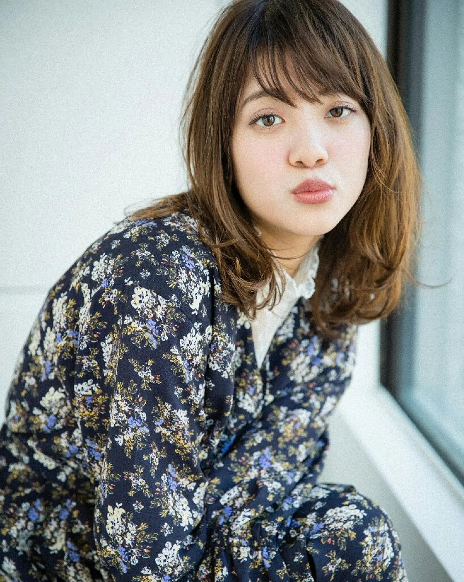 ミディアム カット ヘアカラー トリートメント 堀内 翔のヘアスタイル