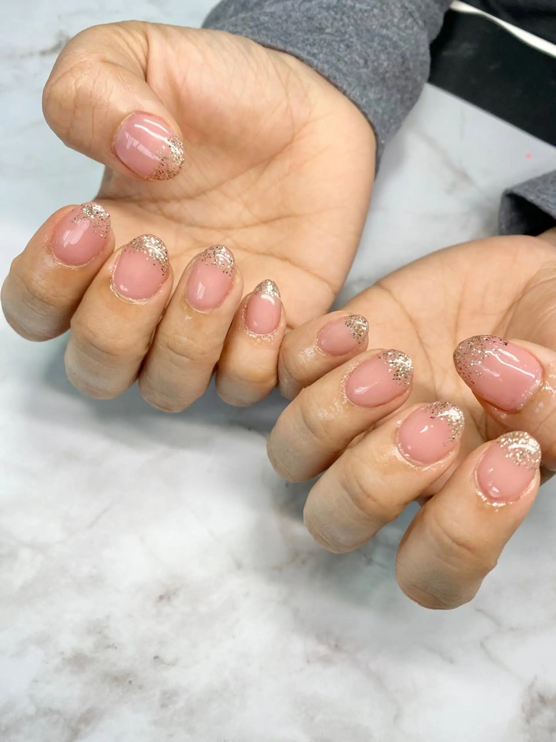 ネイル ラメ(グリッター) 557 nailのネイルデザイン