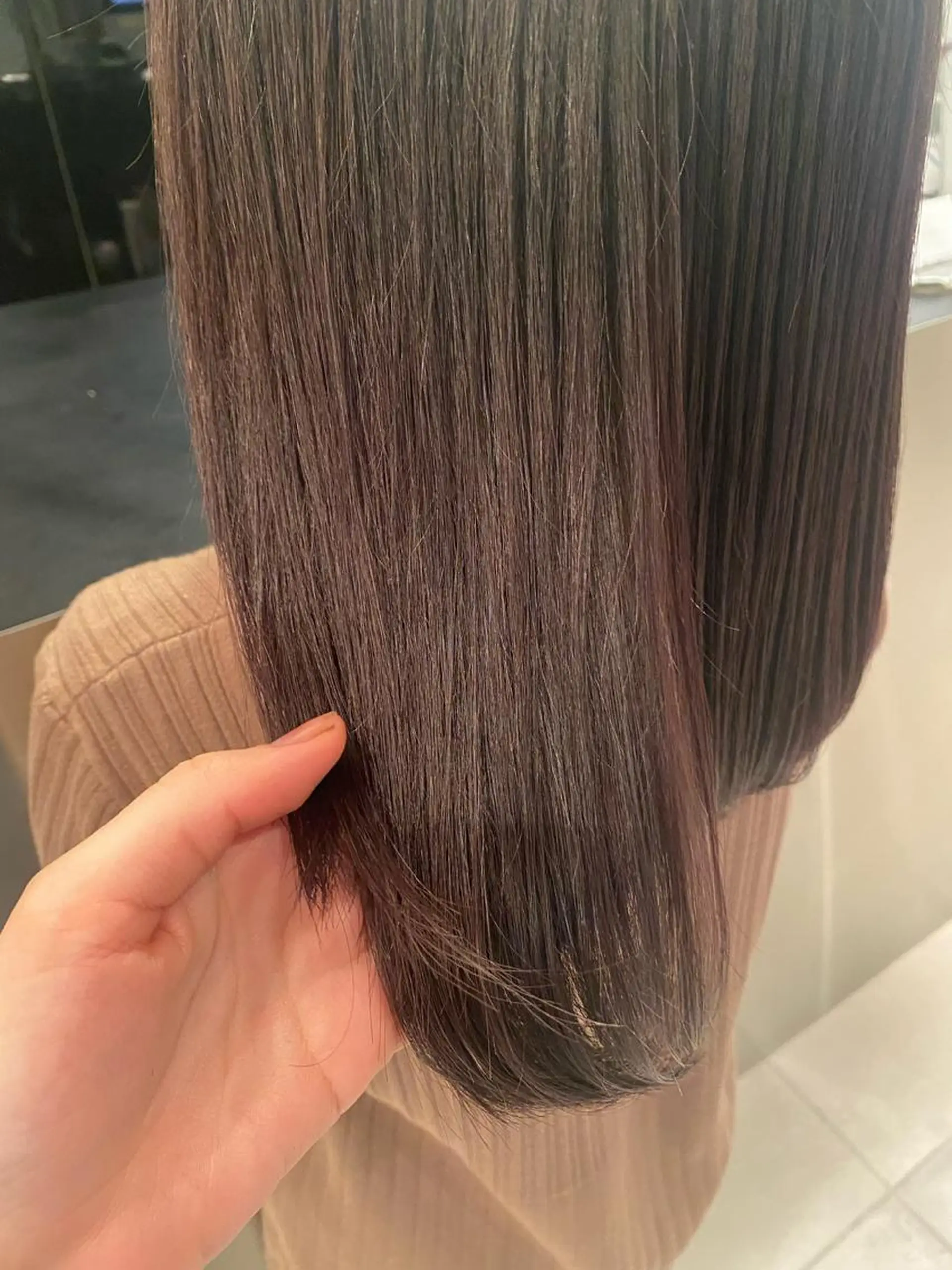 セミロング カラー ラベンダーカラー ヘアカラー riria/ボブ /透明感カラー🎀のヘアスタイル