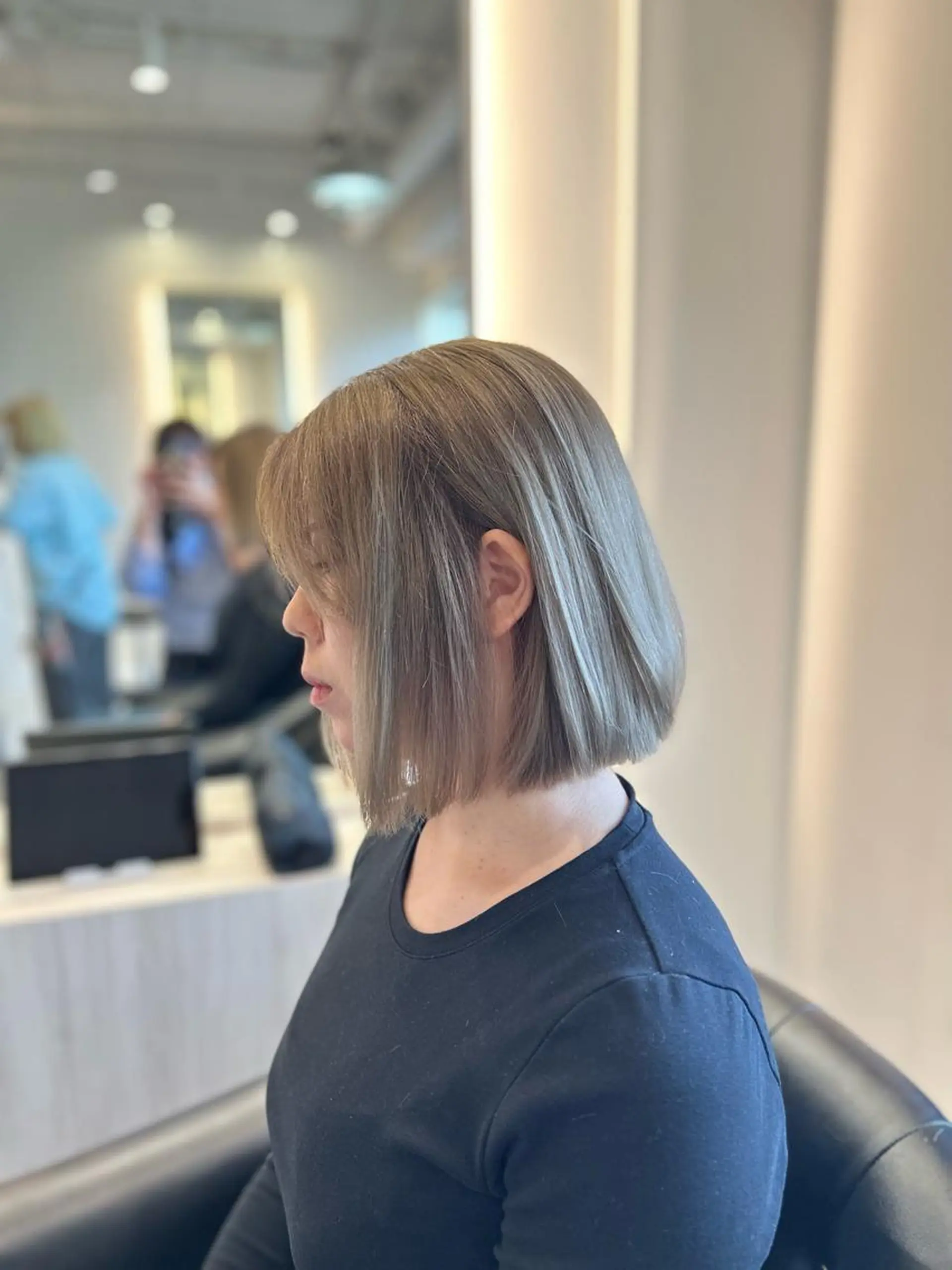 ショート カラー ヘアカラー トリートメント emi/髪質改善/ 韓国風/艶カラーのヘアスタイル