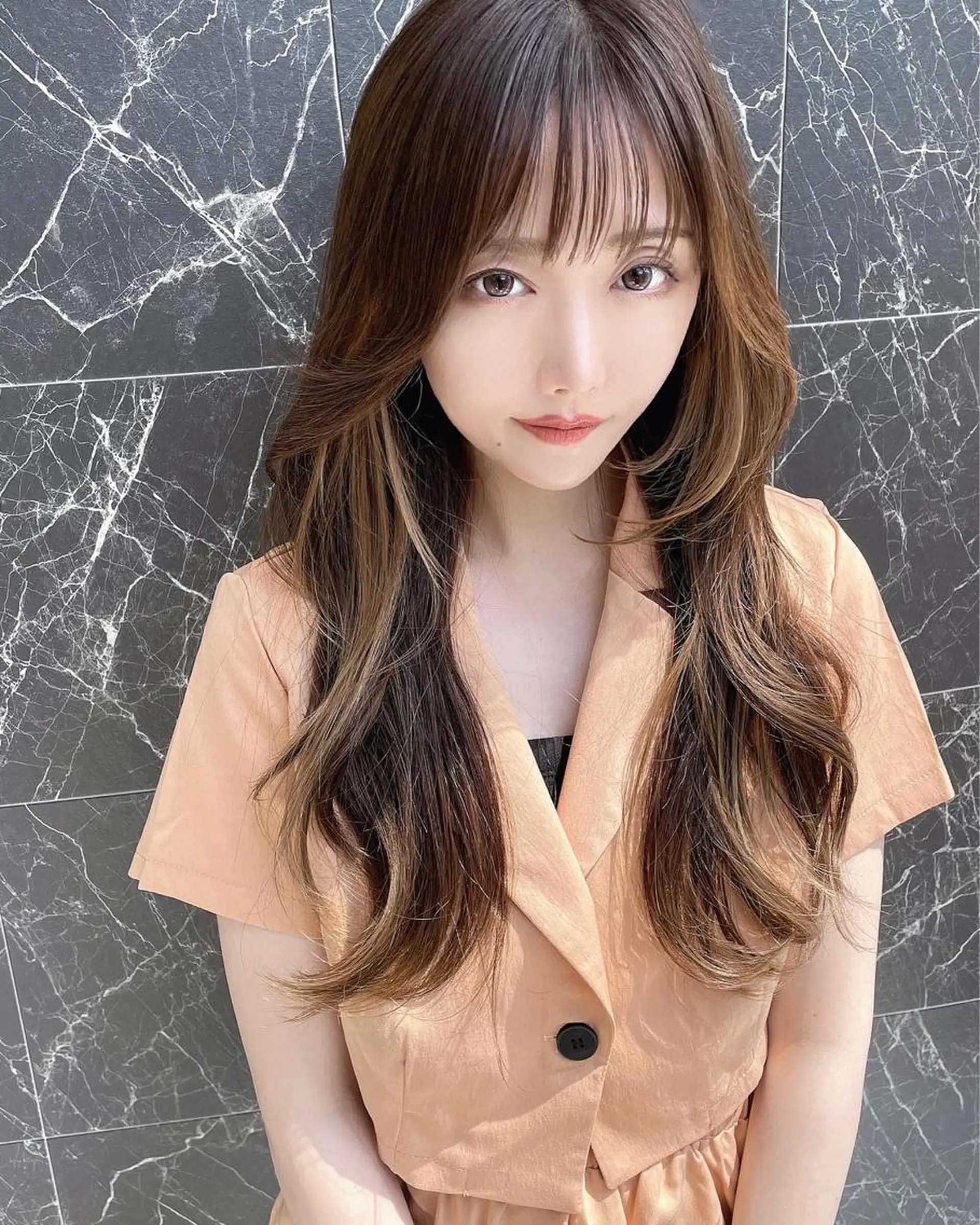 ロング チダアキフミ Ash大森のヘアスタイル