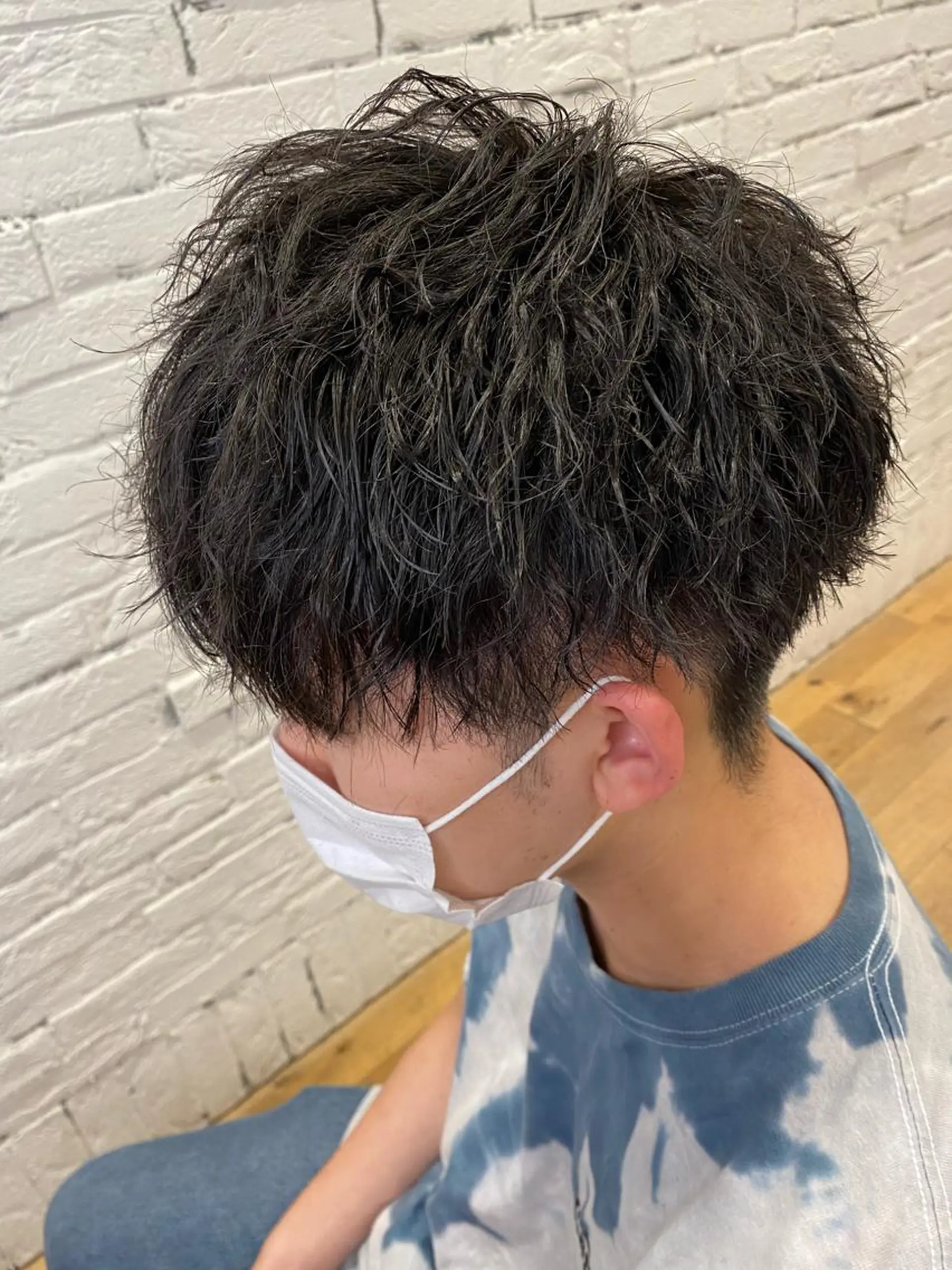 パーマ メンズ 前田 輝のヘアスタイル