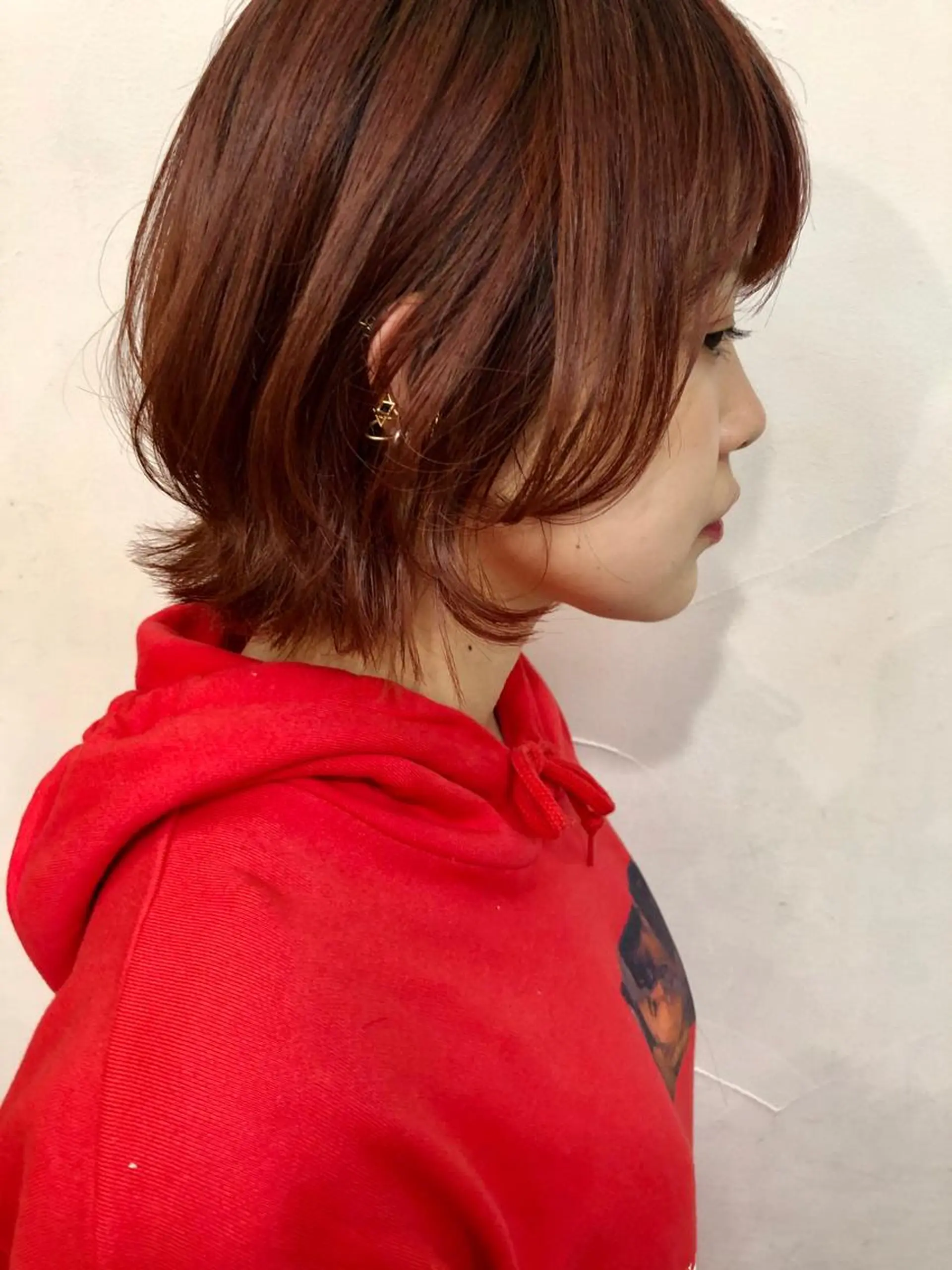 ショート カラー ベージュカラー オレンジ オレンジベージュ 西山梨々【5/1〜 復帰致します🌼】のヘアスタイル