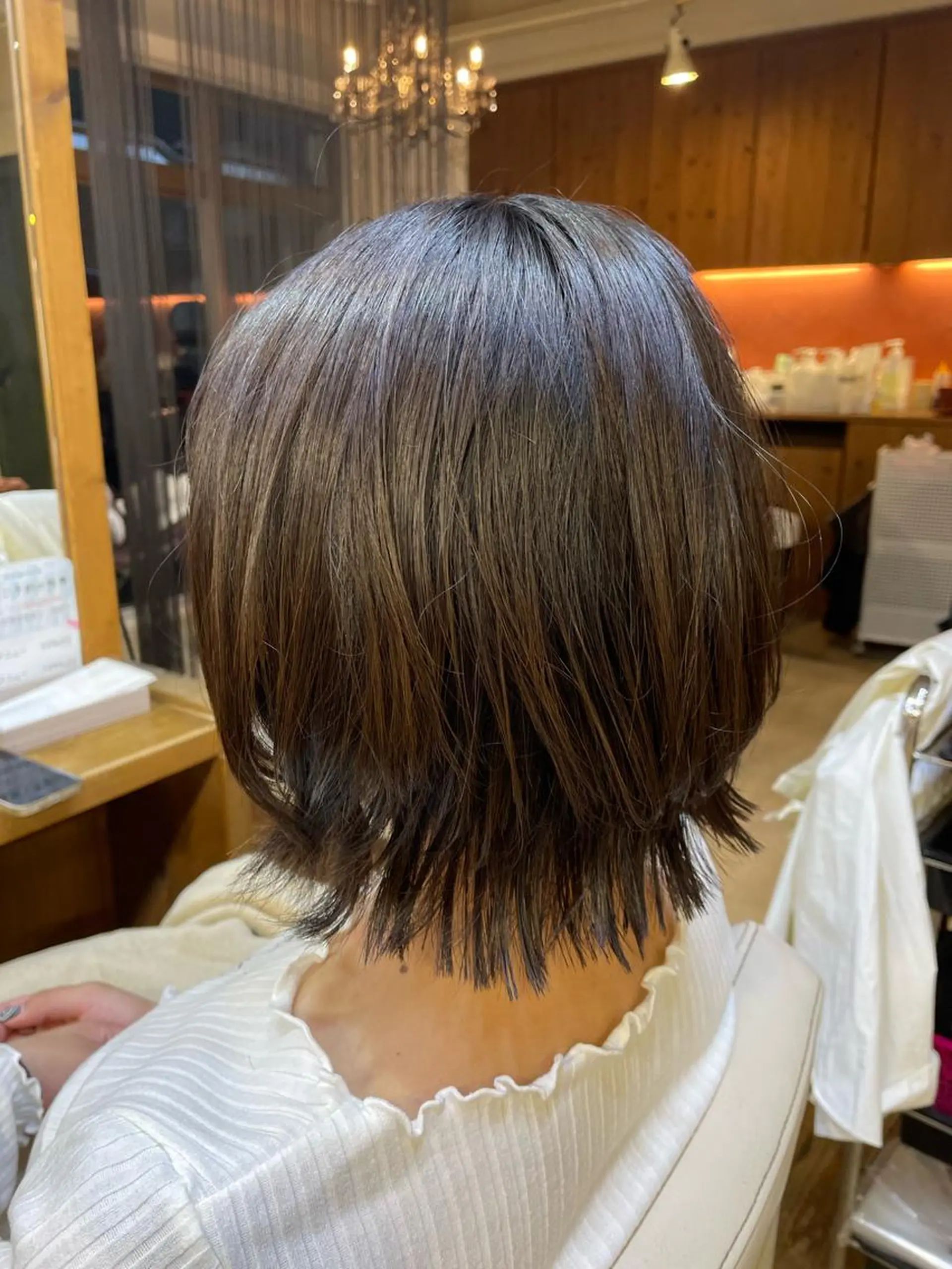 ショート ボブレイヤー ボブ レイヤーカット 山木 裕子のヘアスタイル