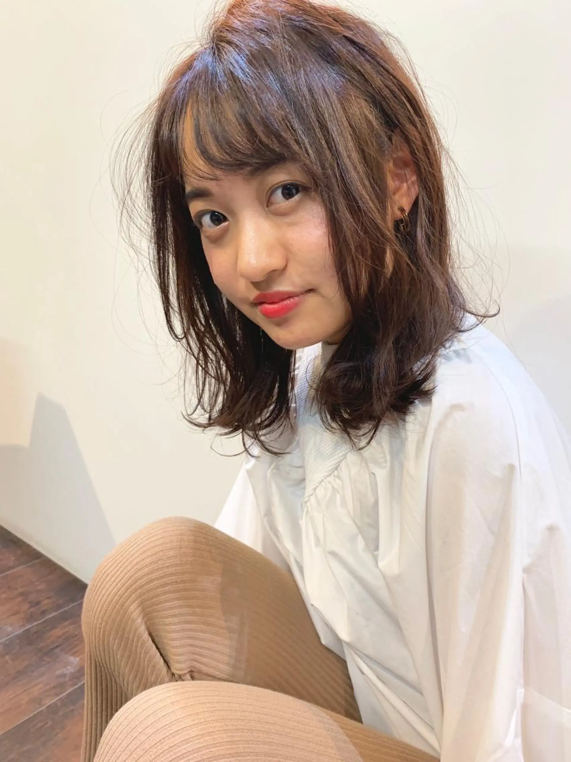 ミディアム カラー 安達 俊亮のヘアスタイル