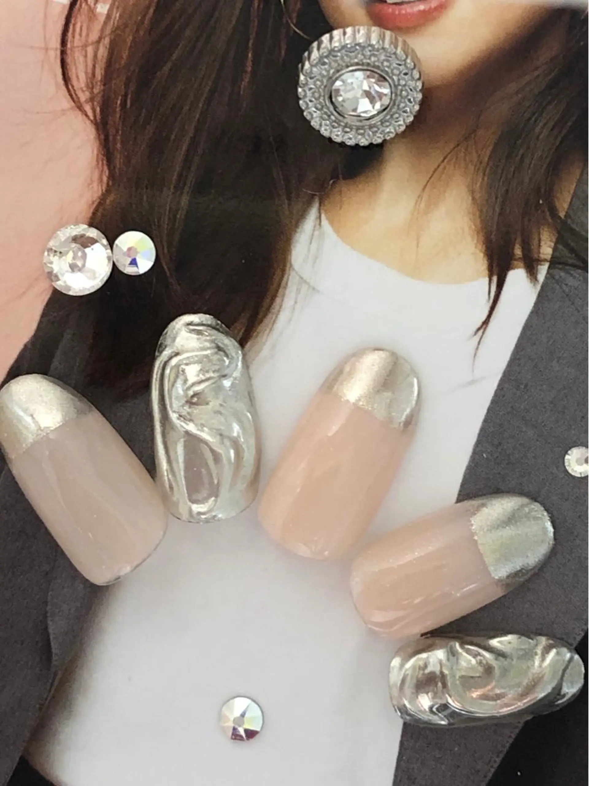 ネイル 北浦和 自爪育成ケアのネイルデザイン