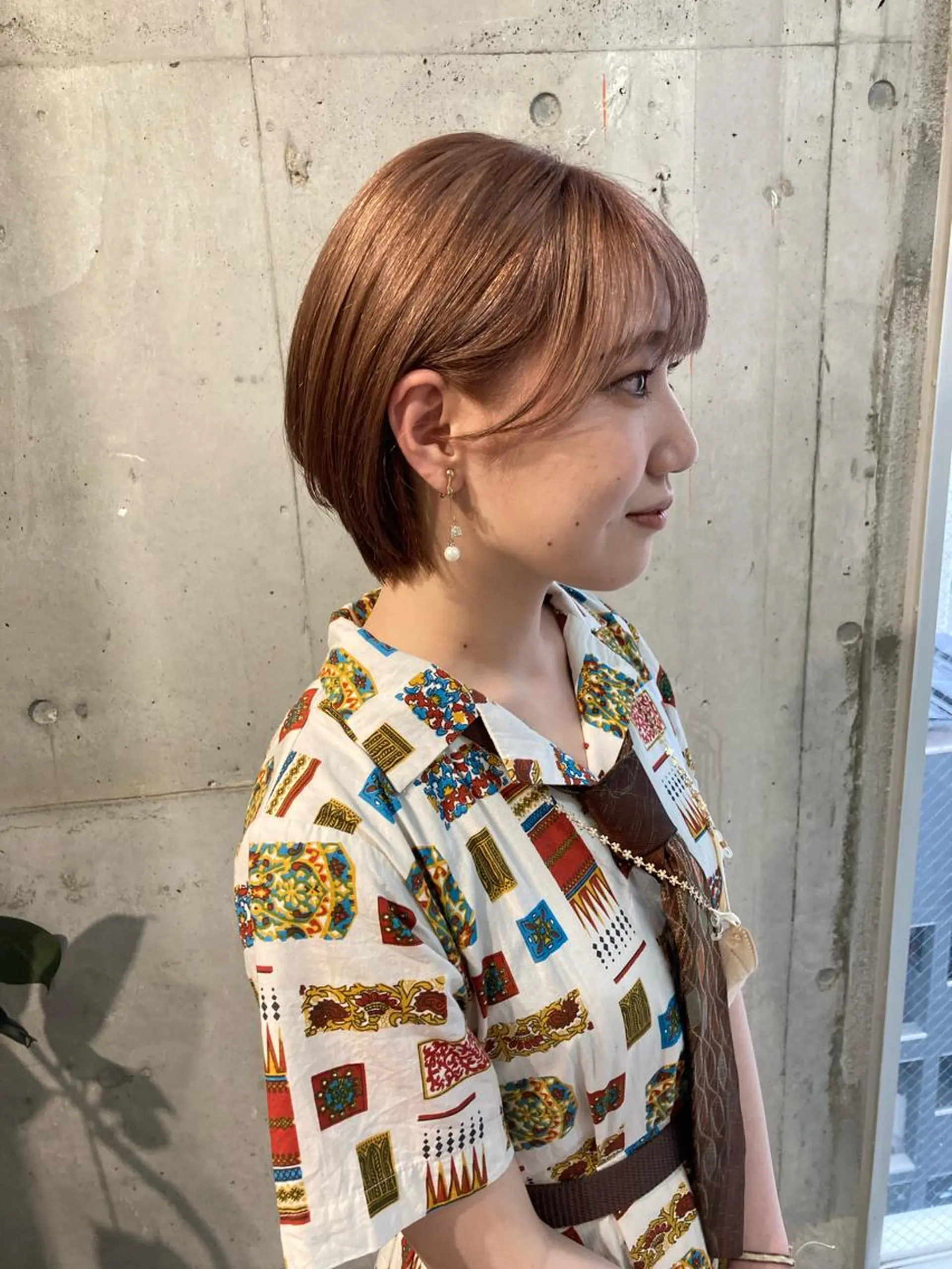 ショート カラー 髪質改善.縮毛矯正 ×韓国ヘアyukiのヘアスタイル