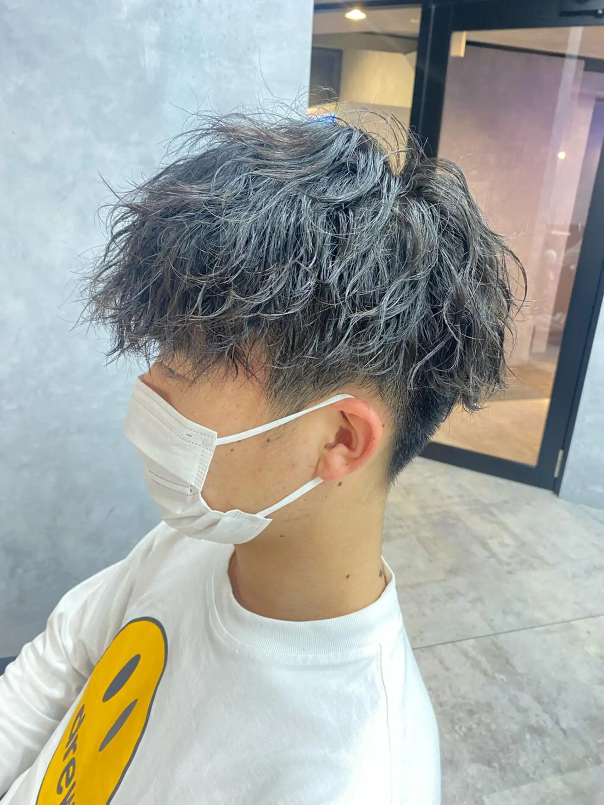 ショート パーマ メンズ メンズパーマ 波巻きパーマ スパイラルパーマ ツイストスパイラル/ メンズ特化/中川誠也のヘアスタイル